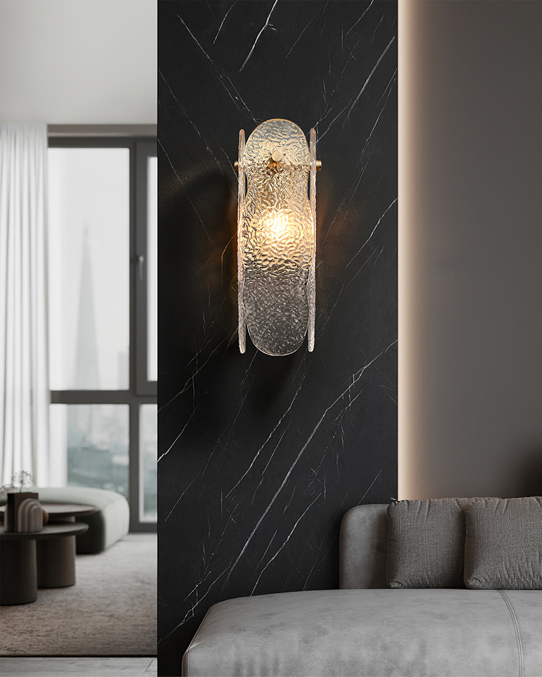 THORNBURY RUSTIC IRON WALL SCONCE