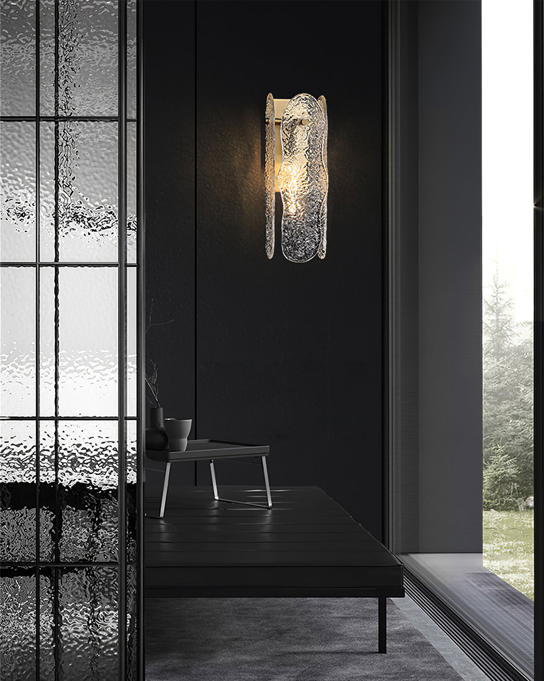 THORNBURY RUSTIC IRON WALL SCONCE