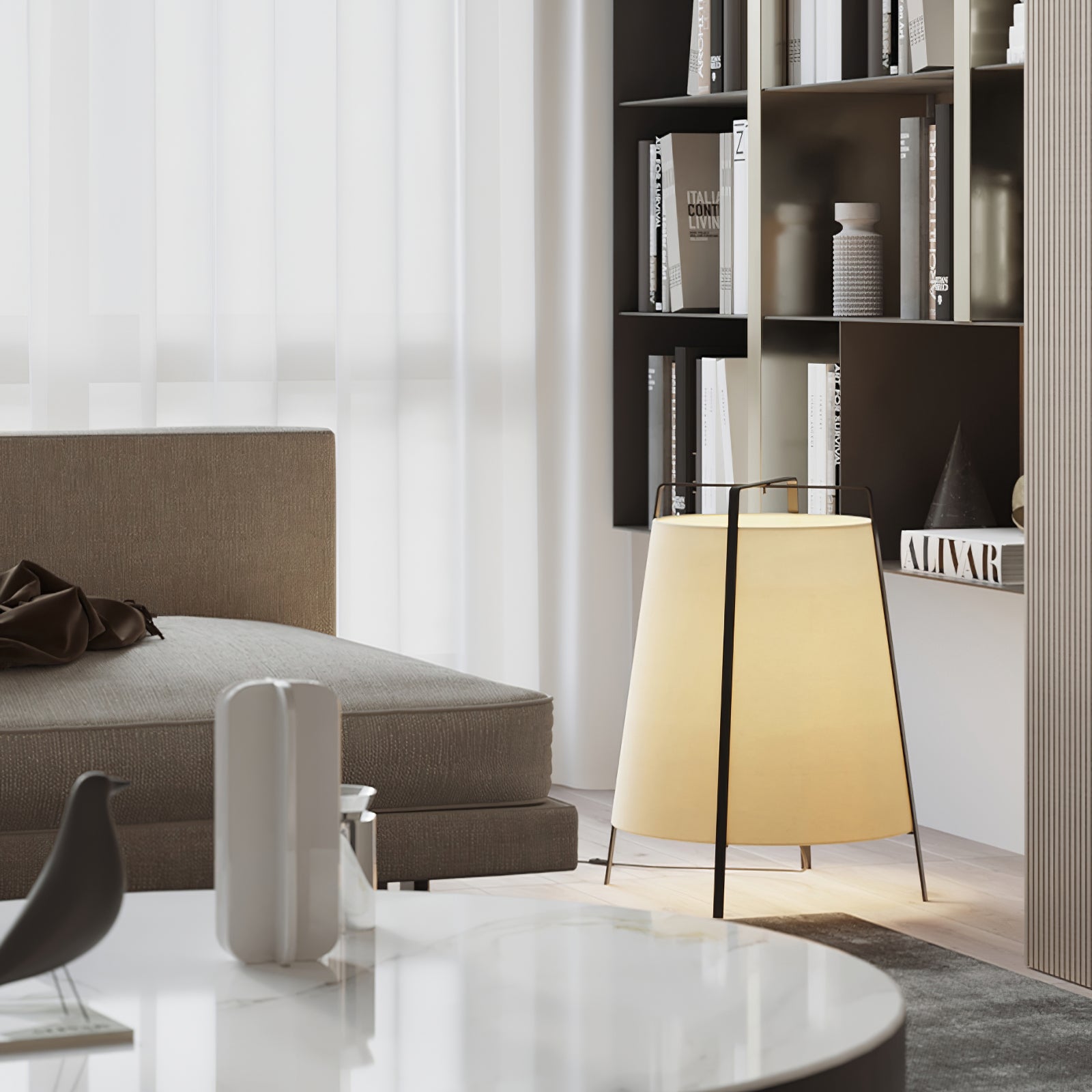 RAVENSCROFT MISTY GLASS TABLE LANTERN