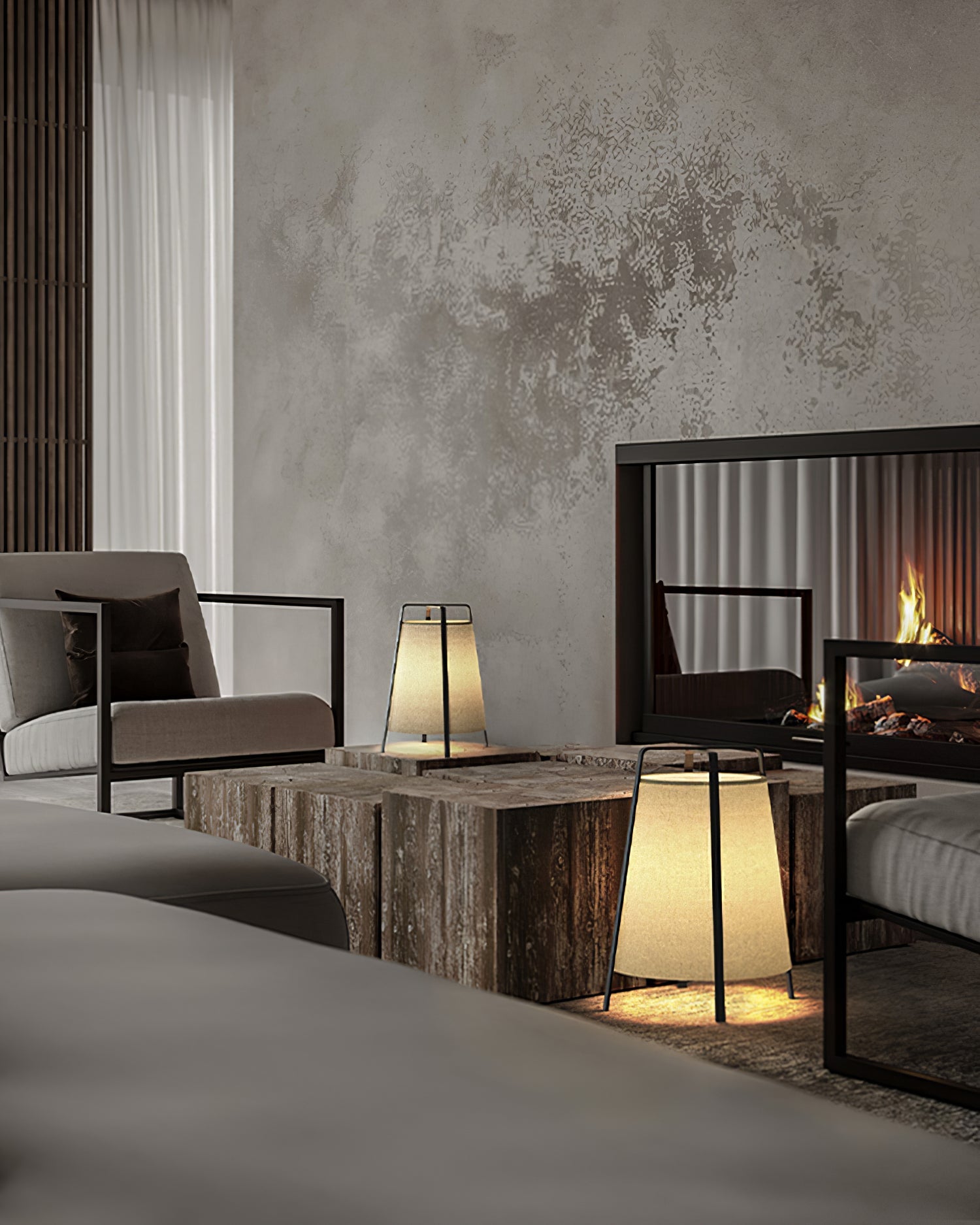 RAVENSCROFT MISTY GLASS TABLE LANTERN