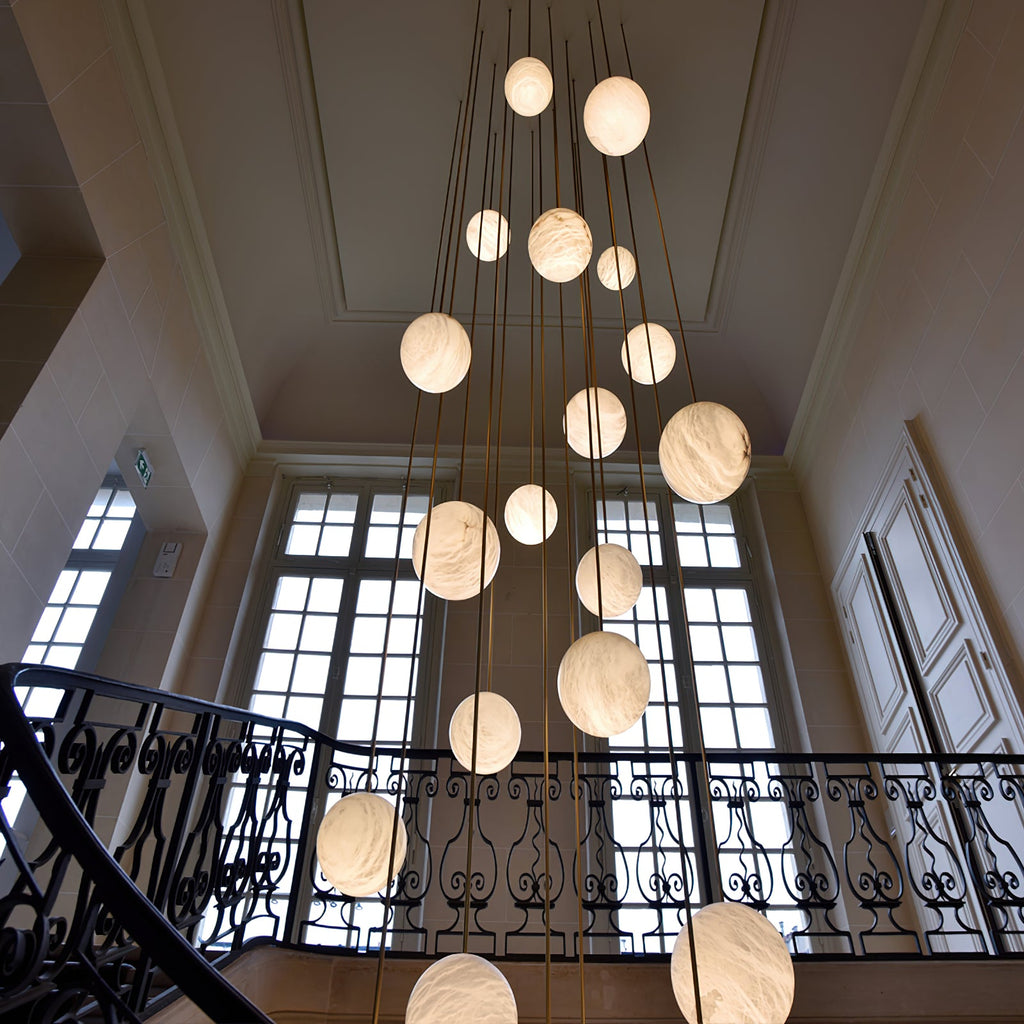 WINTHROP ALABASTER ORBILLION LIGHTING ARRAY