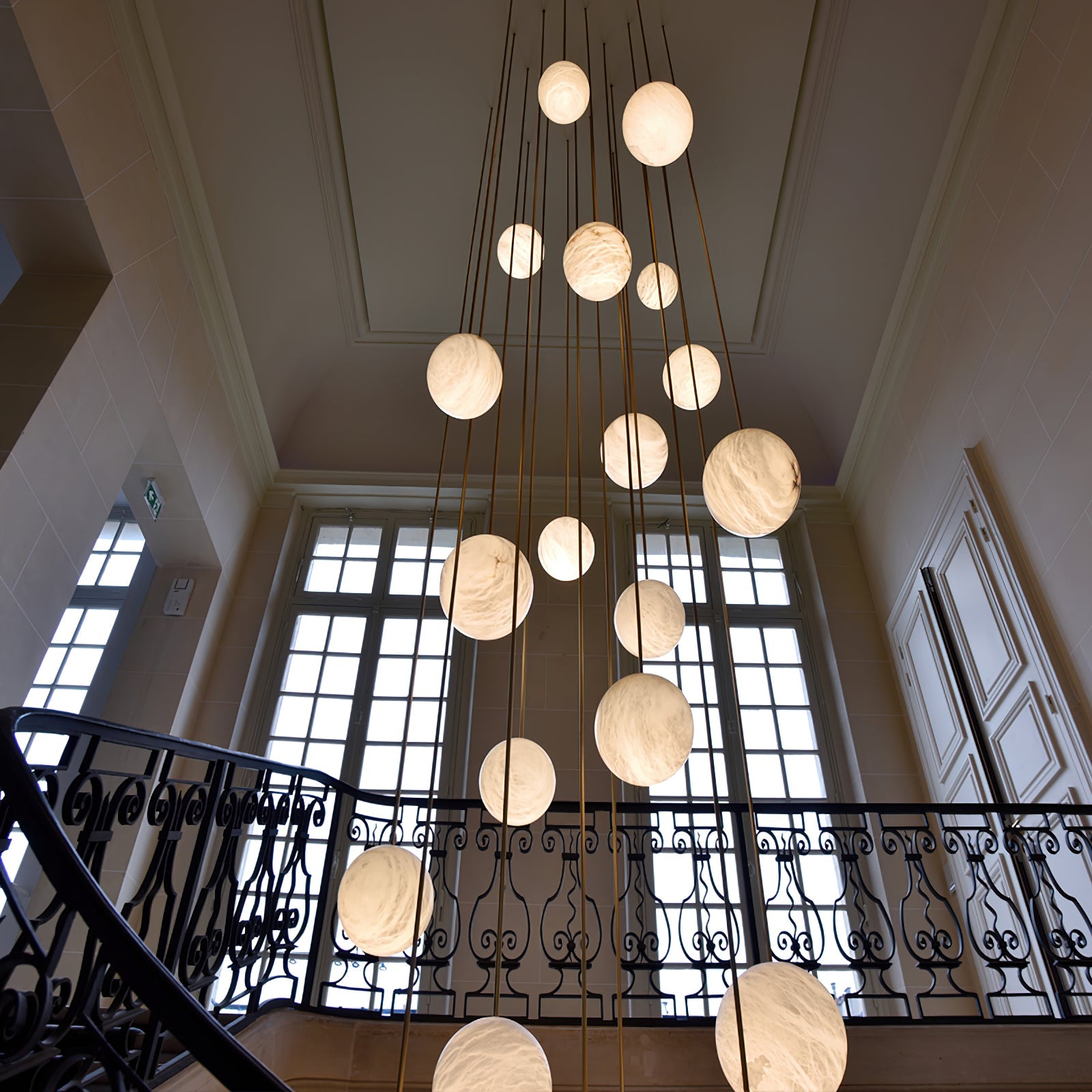 WINTHROP ALABASTER ORBILLION LIGHTING ARRAY
