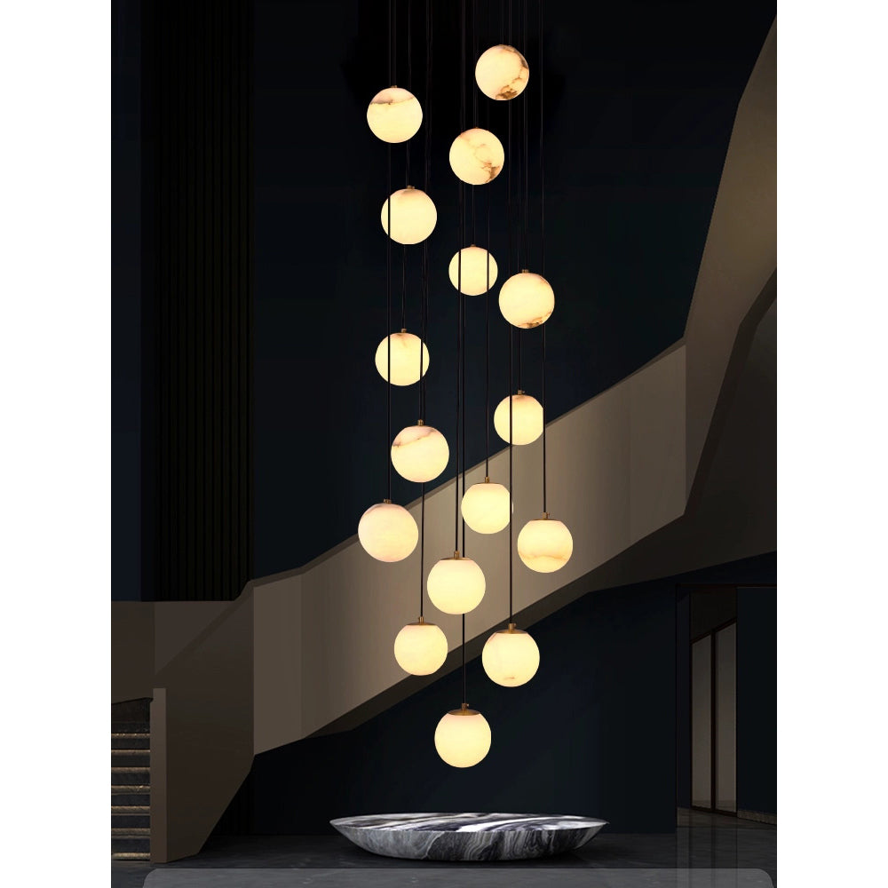 WINTHROP ALABASTER ORBILLION LIGHTING ARRAY