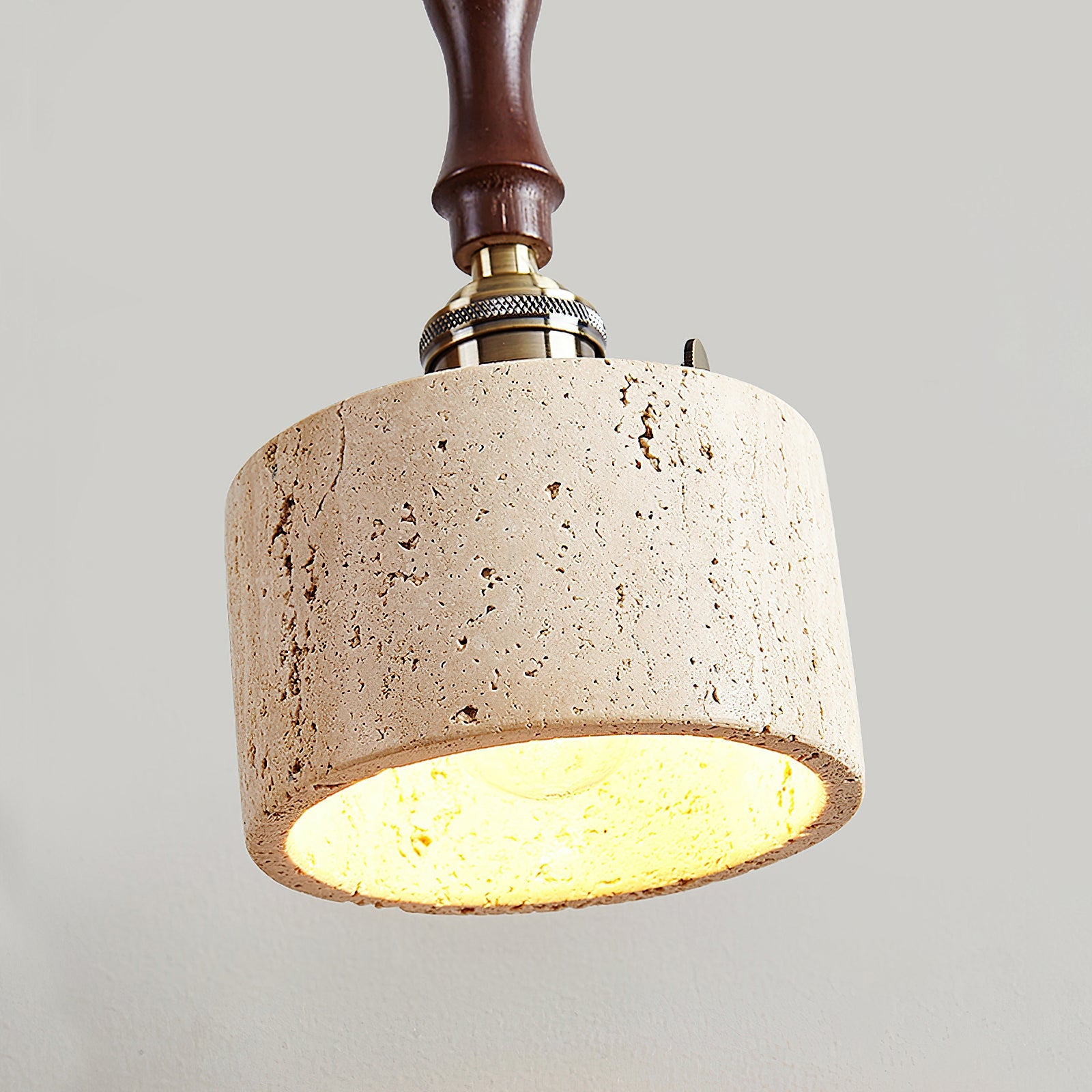 RAVENSHILL TRAVERTINE GLOBE PENDANT