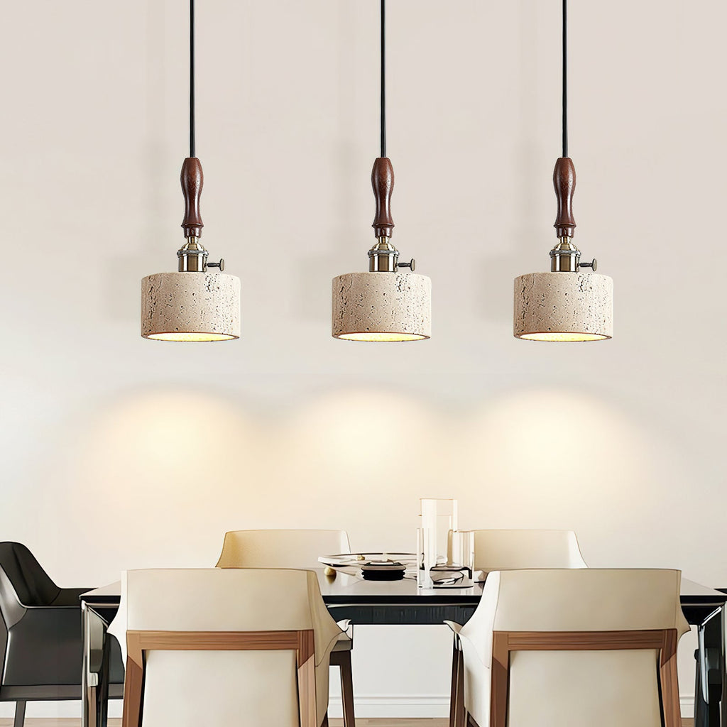RAVENSHILL TRAVERTINE GLOBE PENDANT