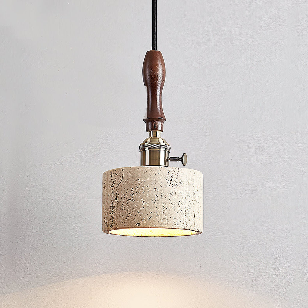 RAVENSHILL TRAVERTINE GLOBE PENDANT