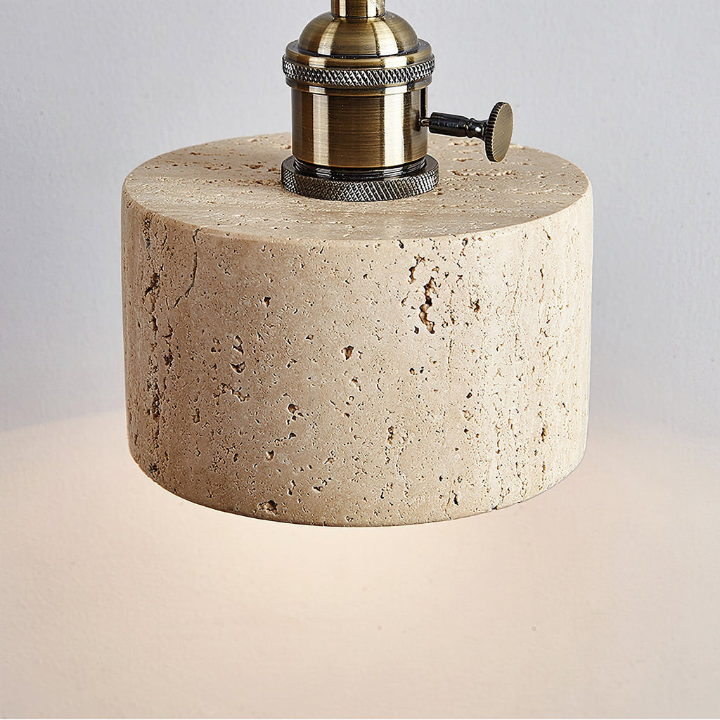 RAVENSHILL TRAVERTINE GLOBE PENDANT