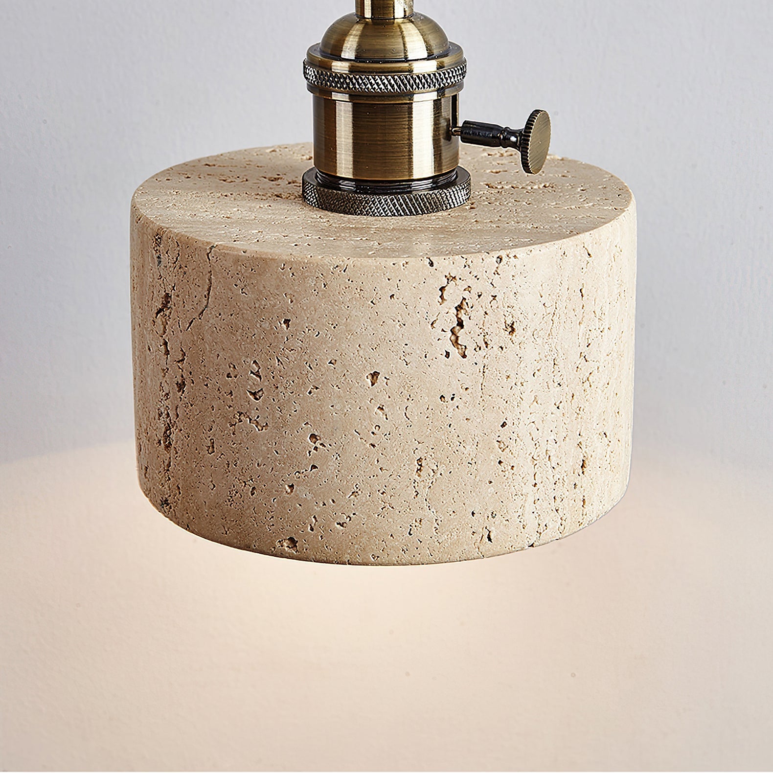RAVENSHILL TRAVERTINE GLOBE PENDANT