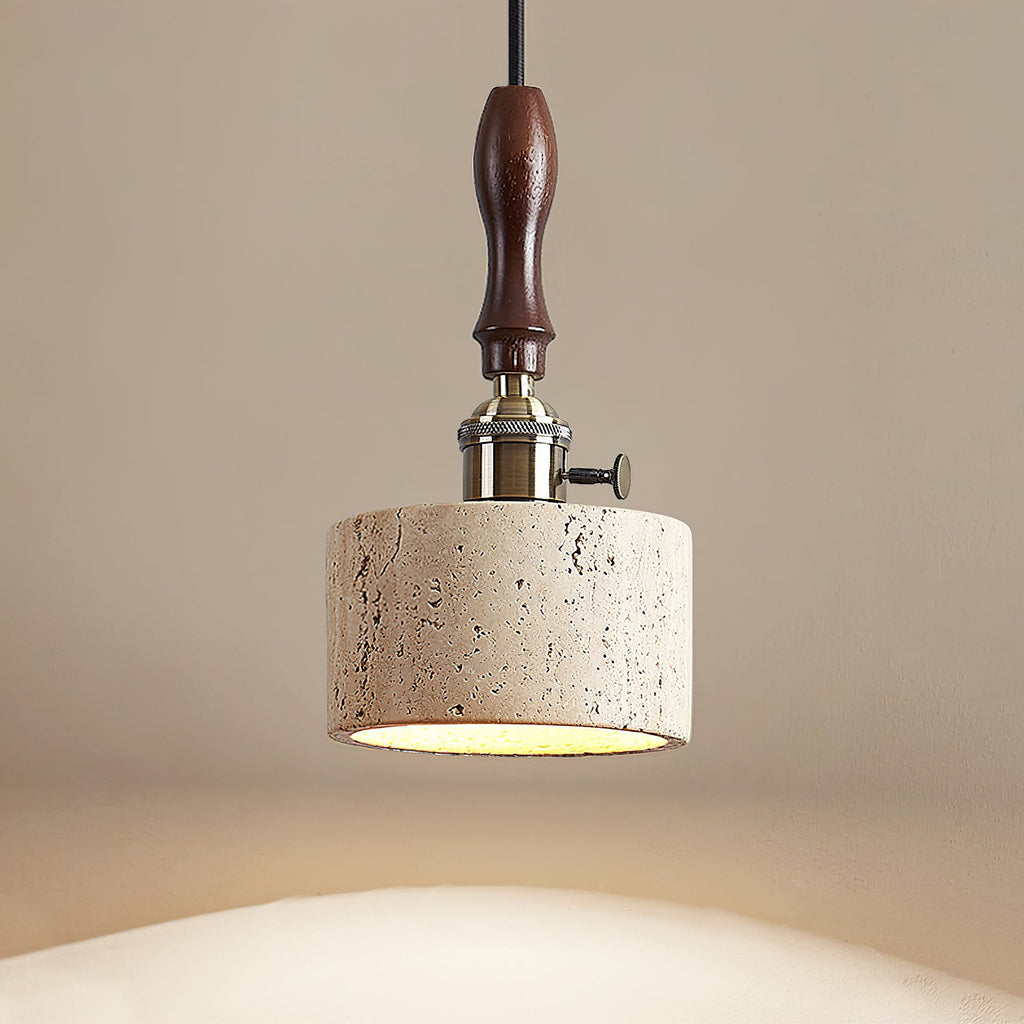 RAVENSHILL TRAVERTINE GLOBE PENDANT