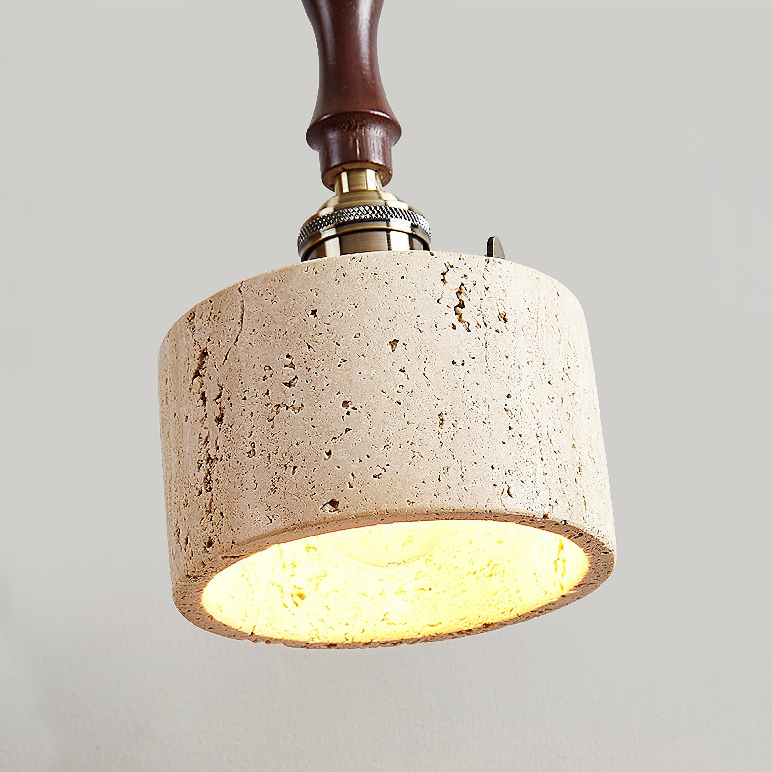 RAVENSHILL TRAVERTINE GLOBE PENDANT