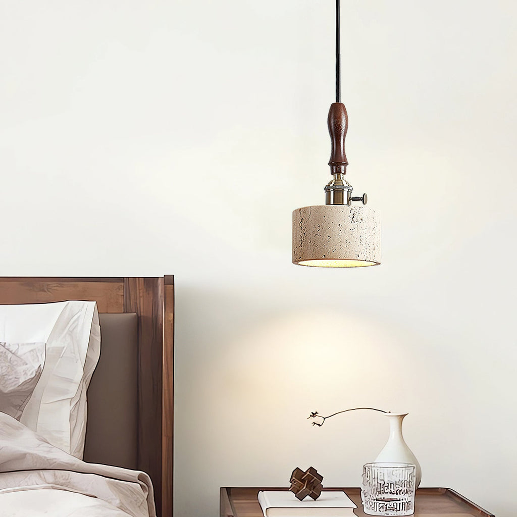 RAVENSHILL TRAVERTINE GLOBE PENDANT
