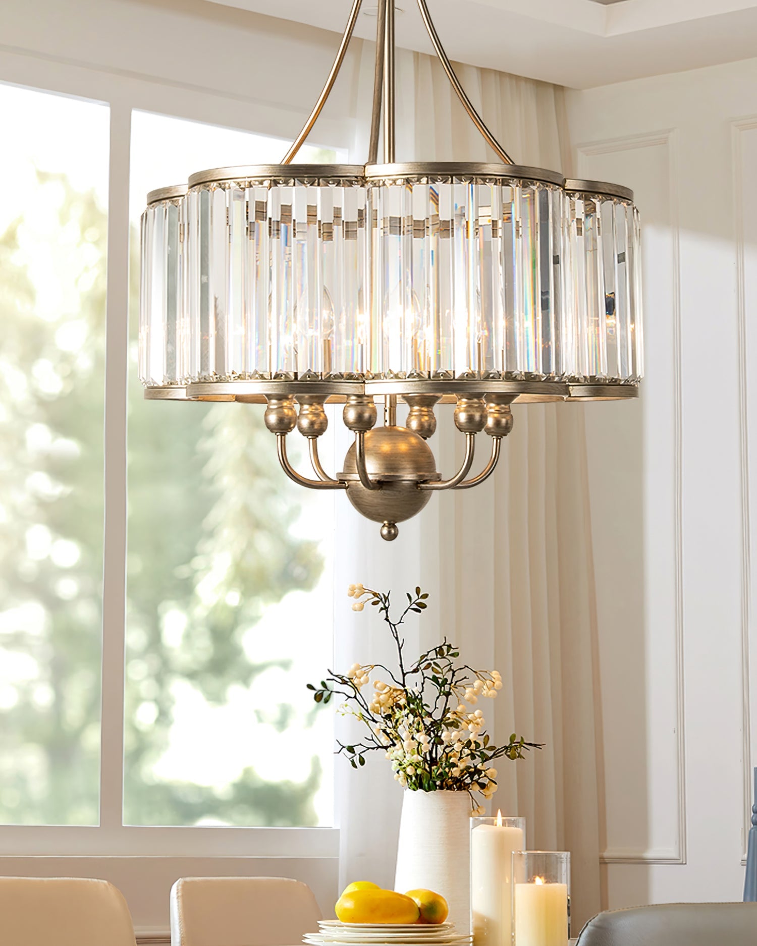 FENWICK CRYSTAL LUSTRE CHANDELIER