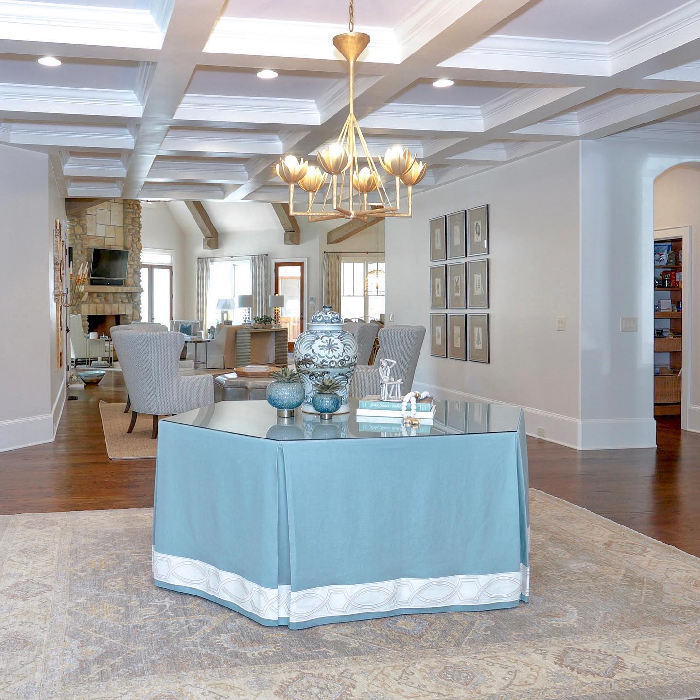 WINTERBOURNE CRYSTAL DRUM CHANDELIER