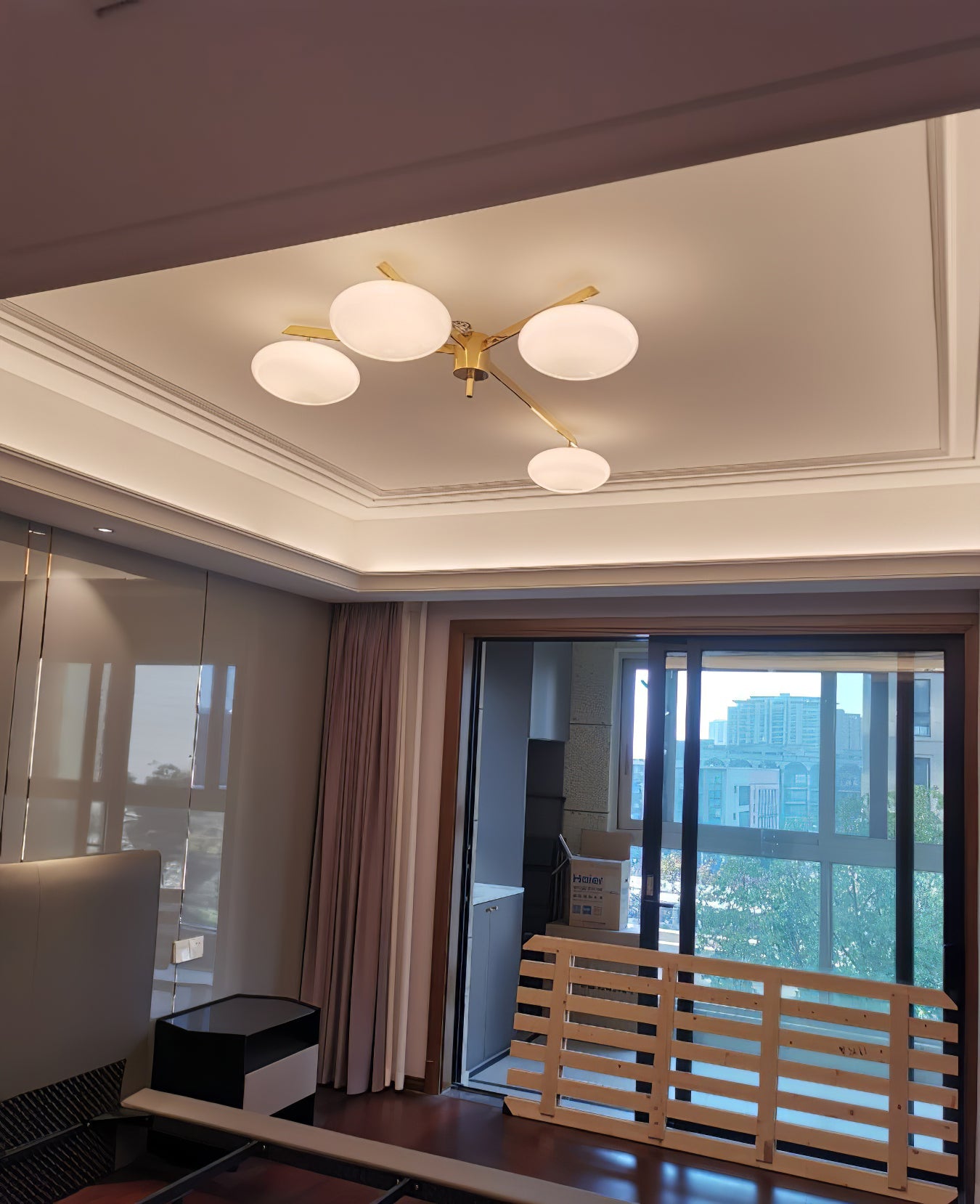 FENWICK RUSTIC WOODEN CEILING LANTERN
