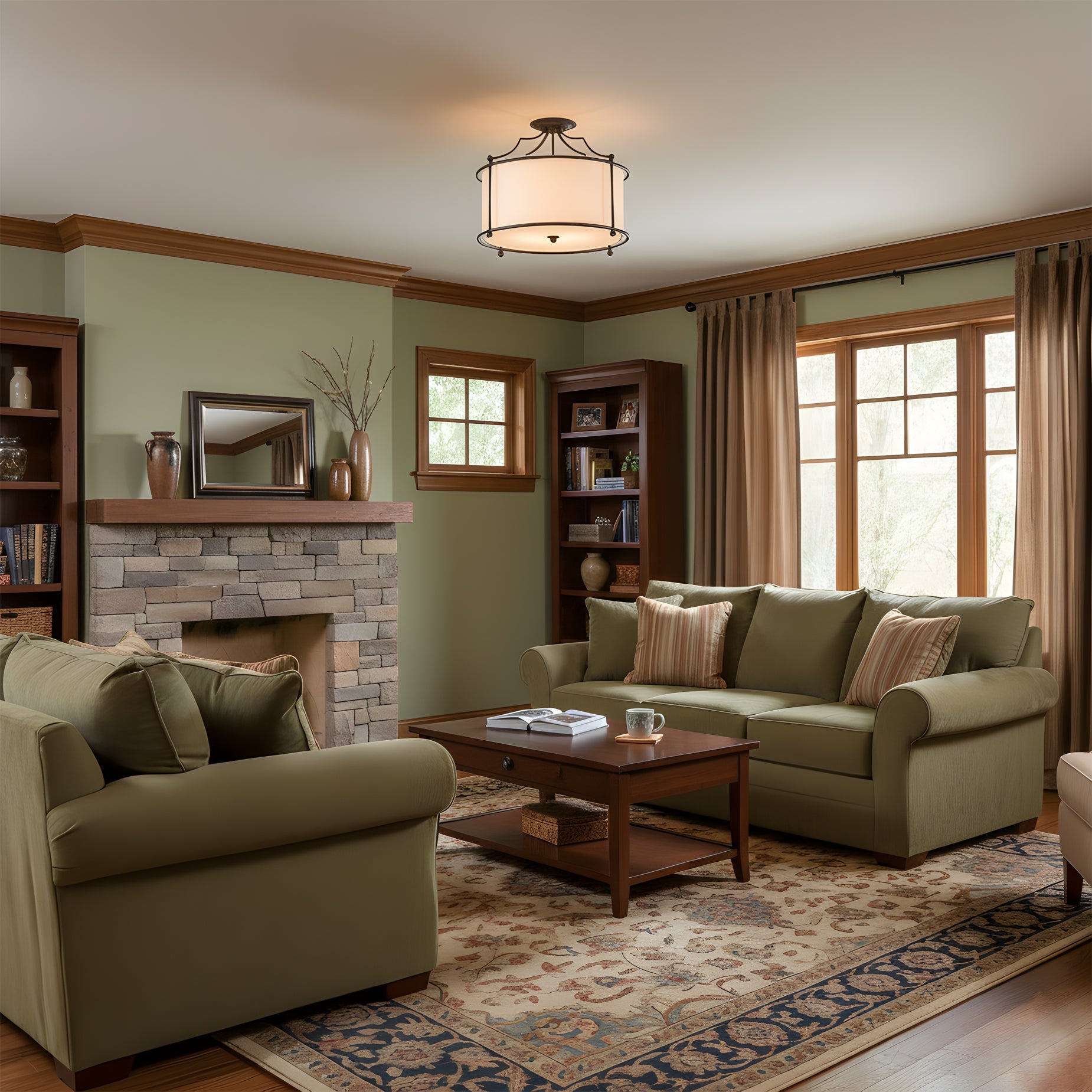 WINTHORPE LUMINOUS ORB CEILING FIXTURE