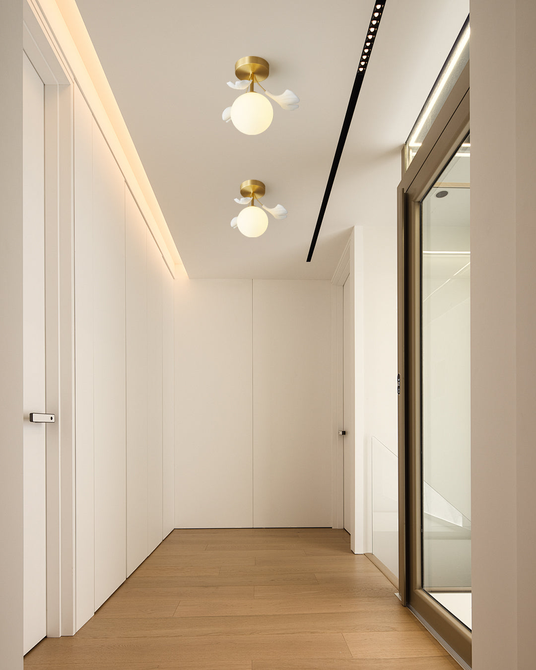 WINTERBOURNE GINGKO LEAF CEILING LIGHT