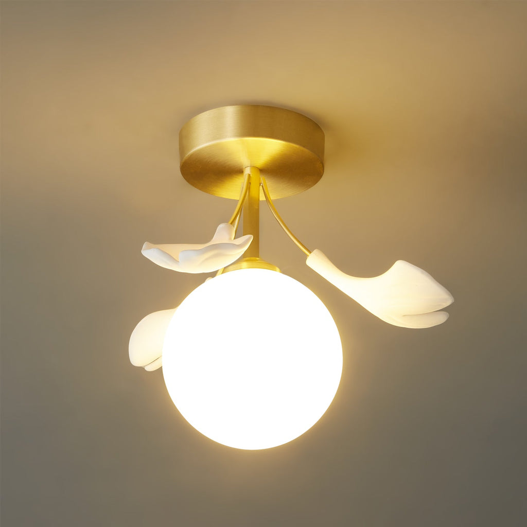 WINTERBOURNE GINGKO LEAF CEILING LIGHT