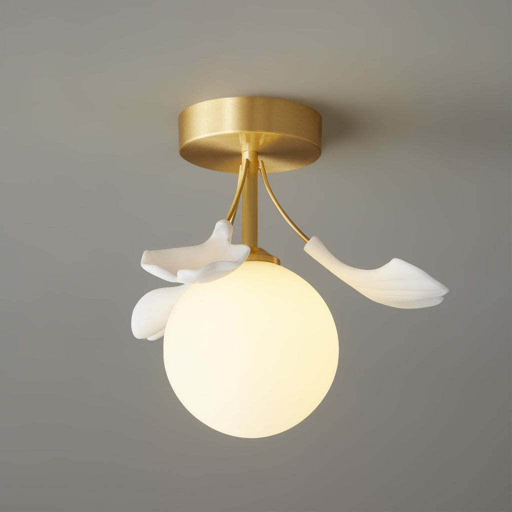 WINTERBOURNE GINGKO LEAF CEILING LIGHT