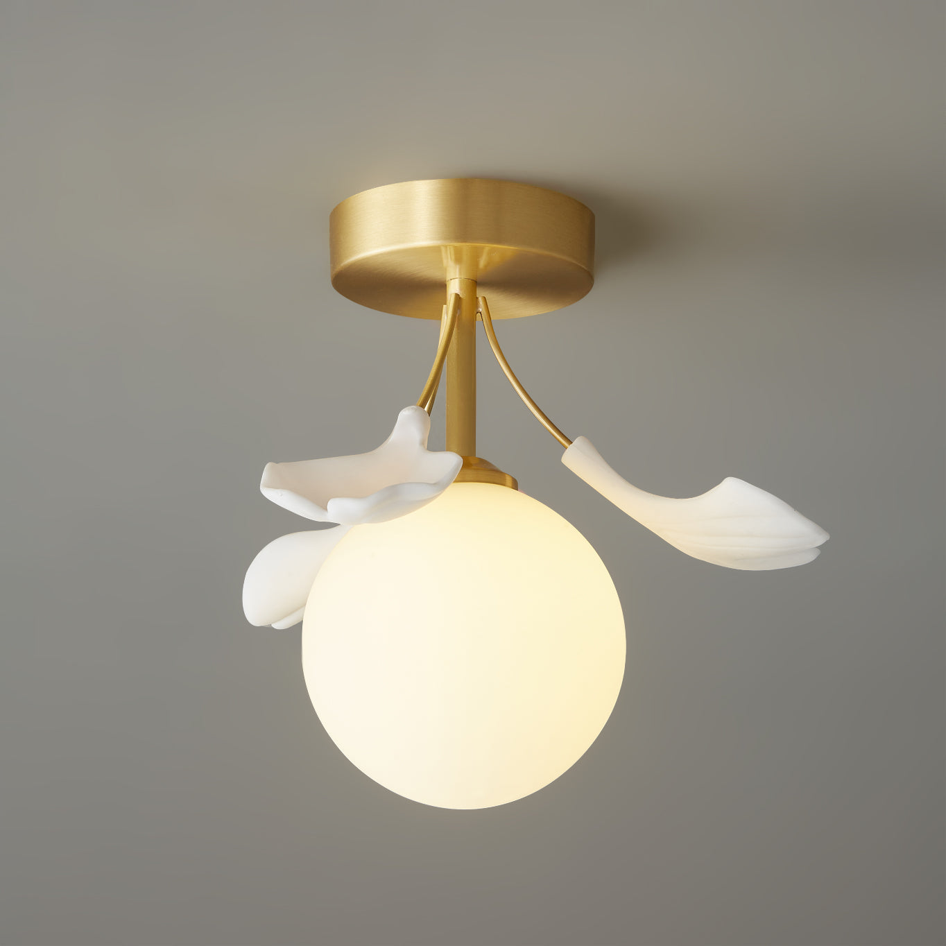 WINTERBOURNE GINGKO LEAF CEILING LIGHT