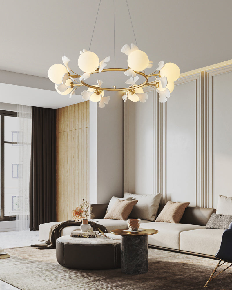 WINTERBOURNE GINGKO LEAF CIRCULAR LIGHTING