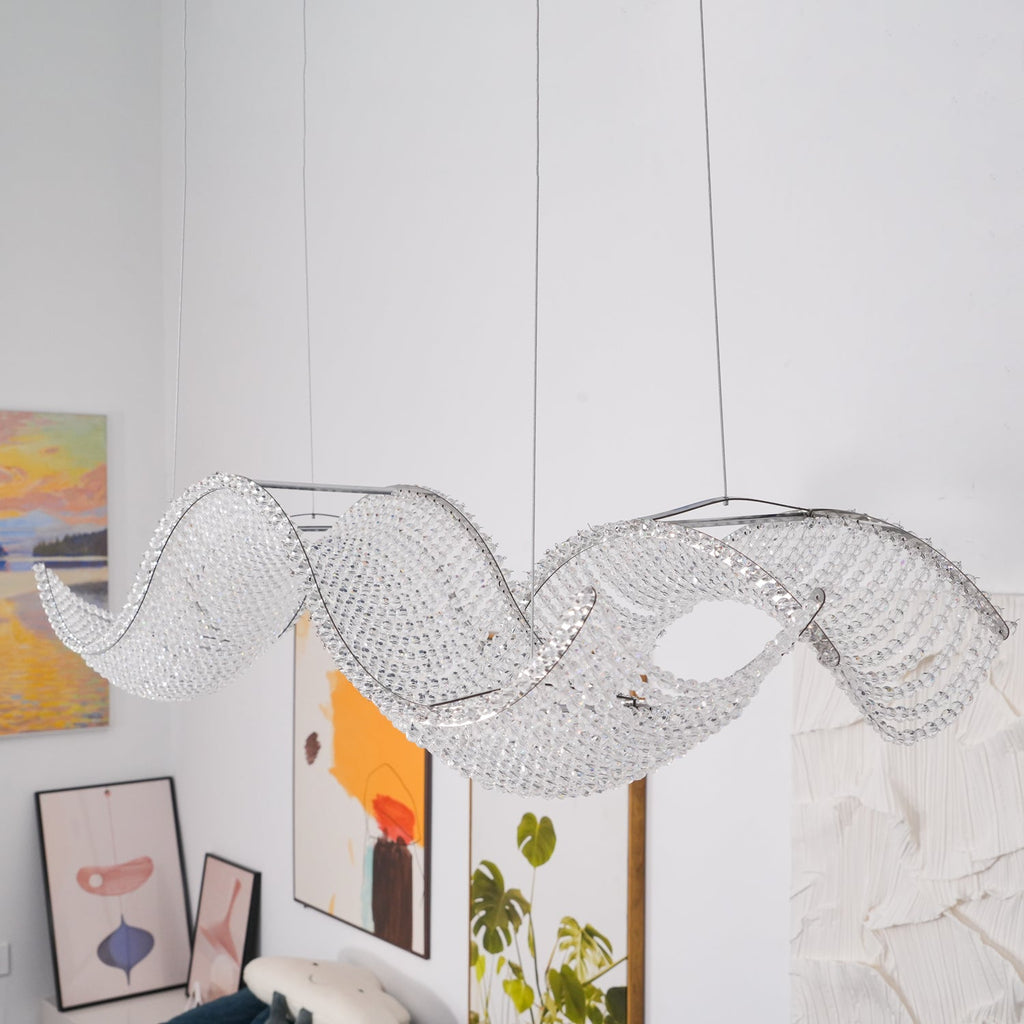 VANDERBILT CRYSTAL DROPLET CHANDELIER