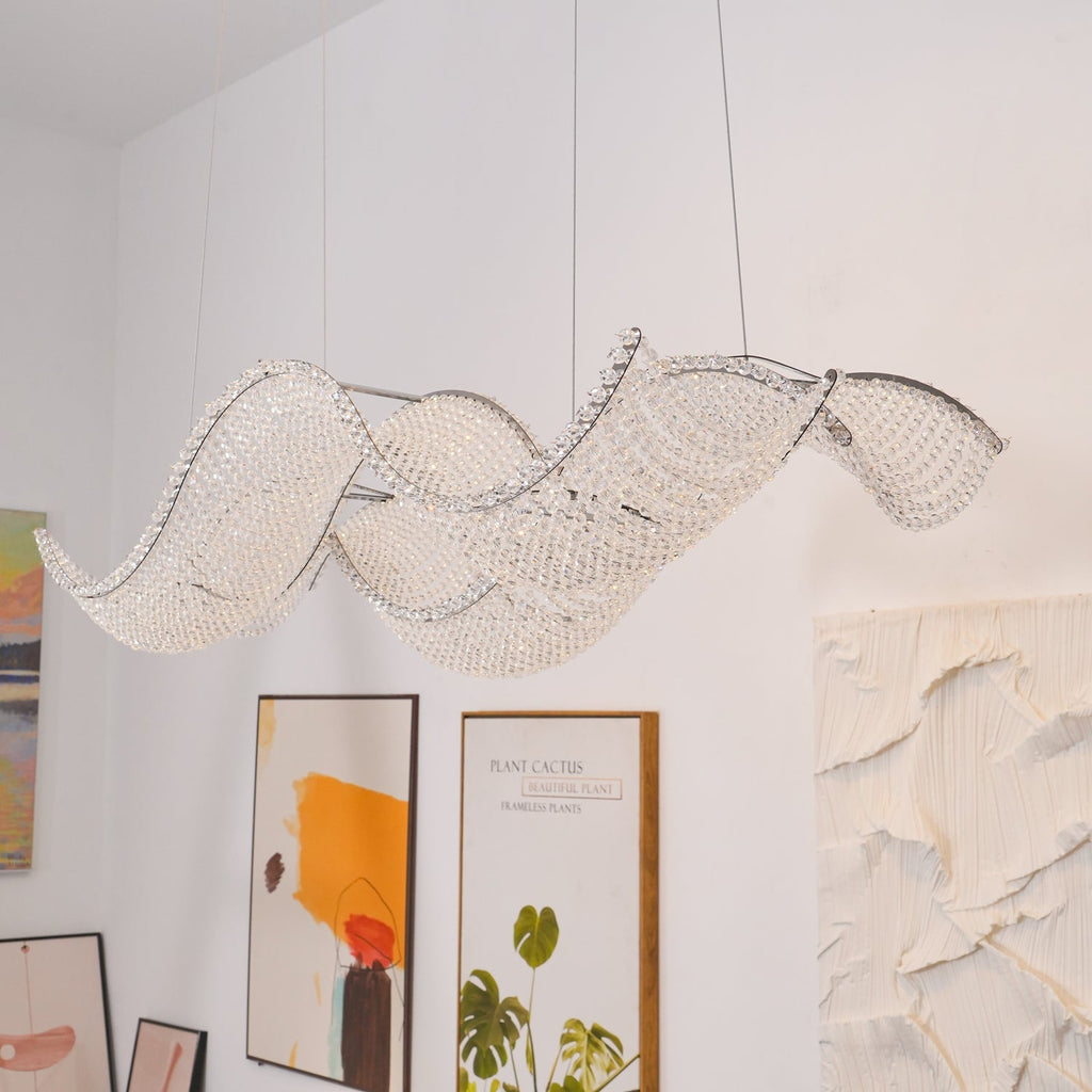 VANDERBILT CRYSTAL DROPLET CHANDELIER