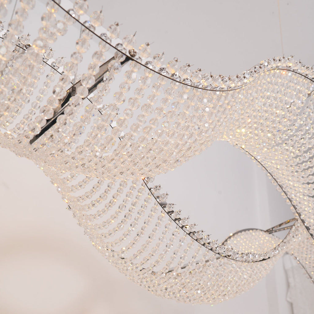 VANDERBILT CRYSTAL DROPLET CHANDELIER