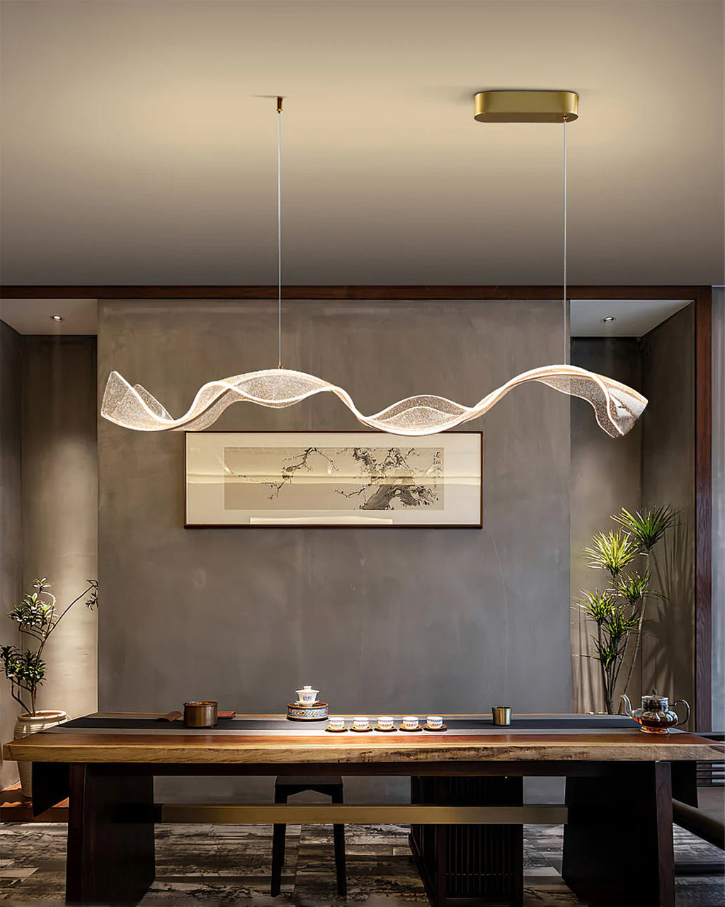 WINTHORPE CRYSTAL TEARDROP CEILING LIGHT