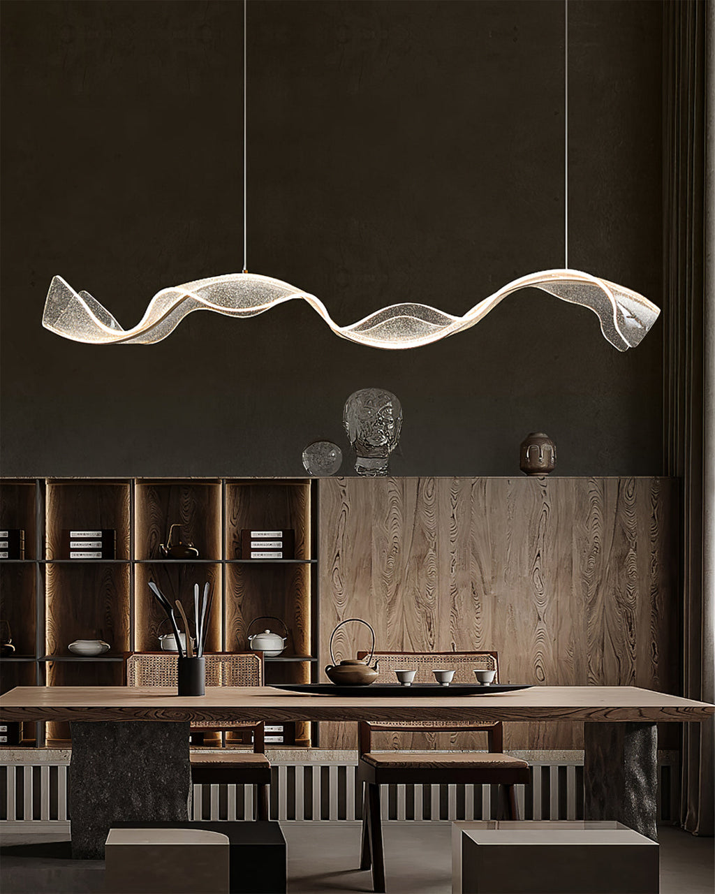 WINTHORPE CRYSTAL TEARDROP CEILING LIGHT