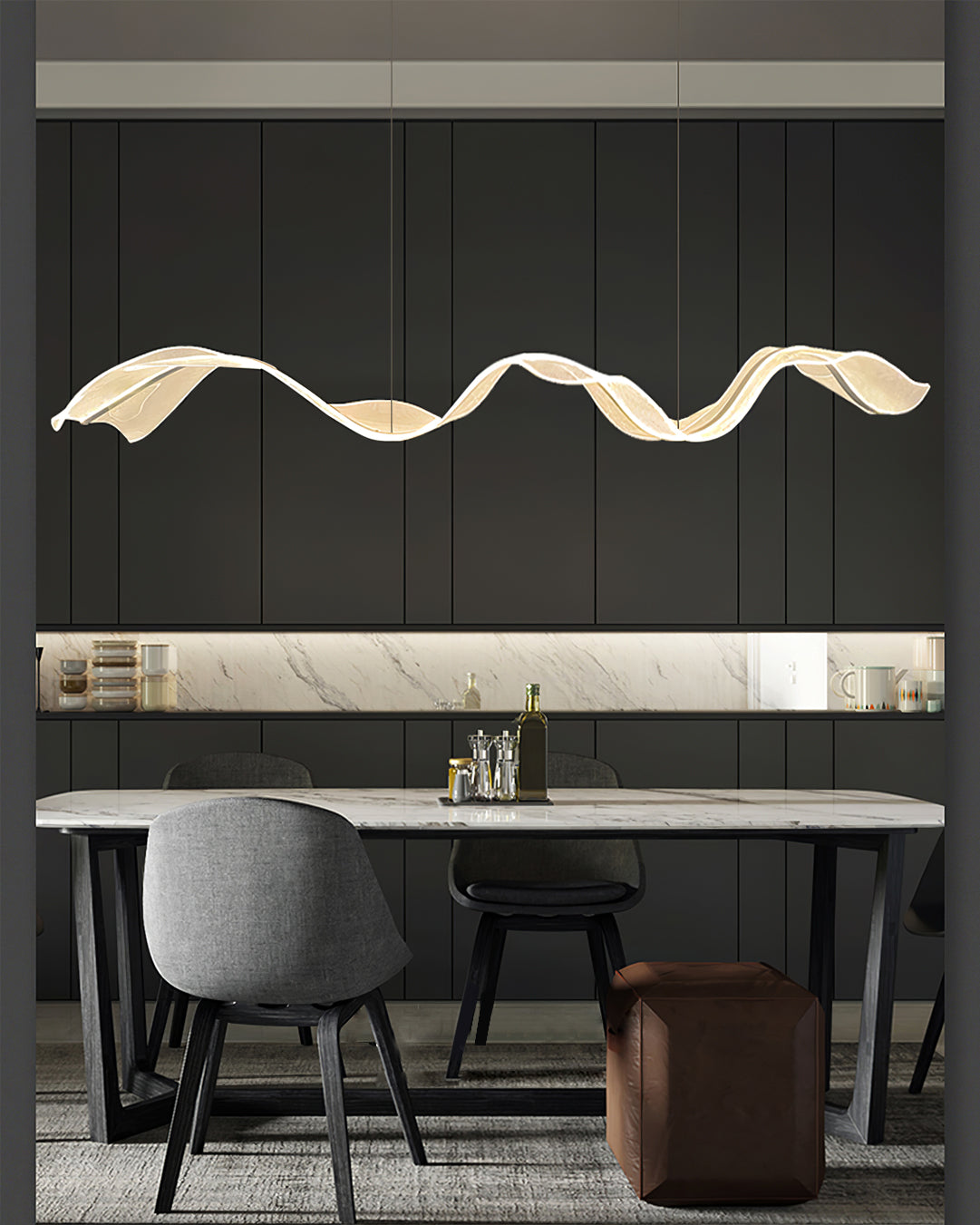 WINTHORPE CRYSTAL TEARDROP CEILING LIGHT