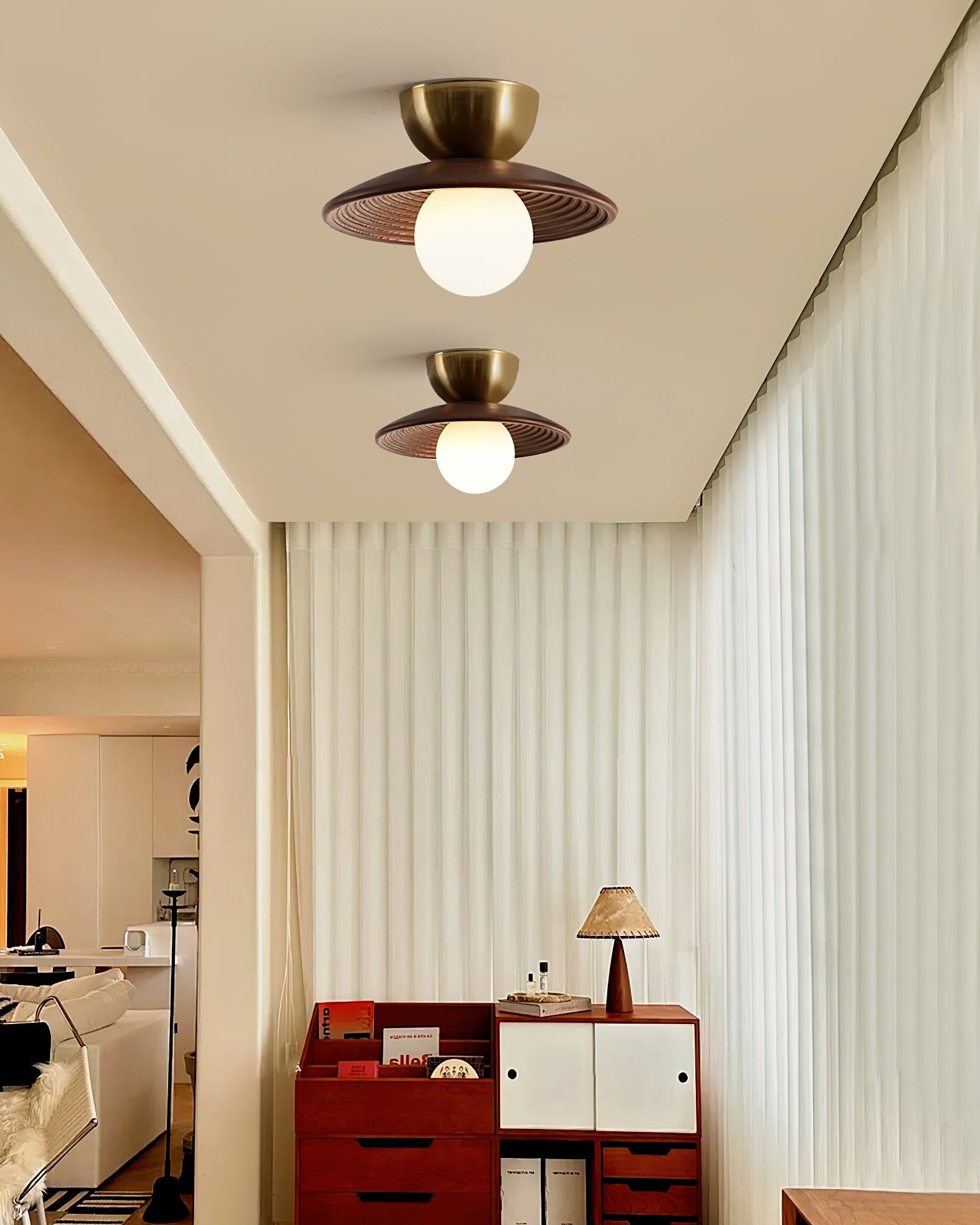 FENWICK HEMISPHERICAL GLOW CEILING LIGHT