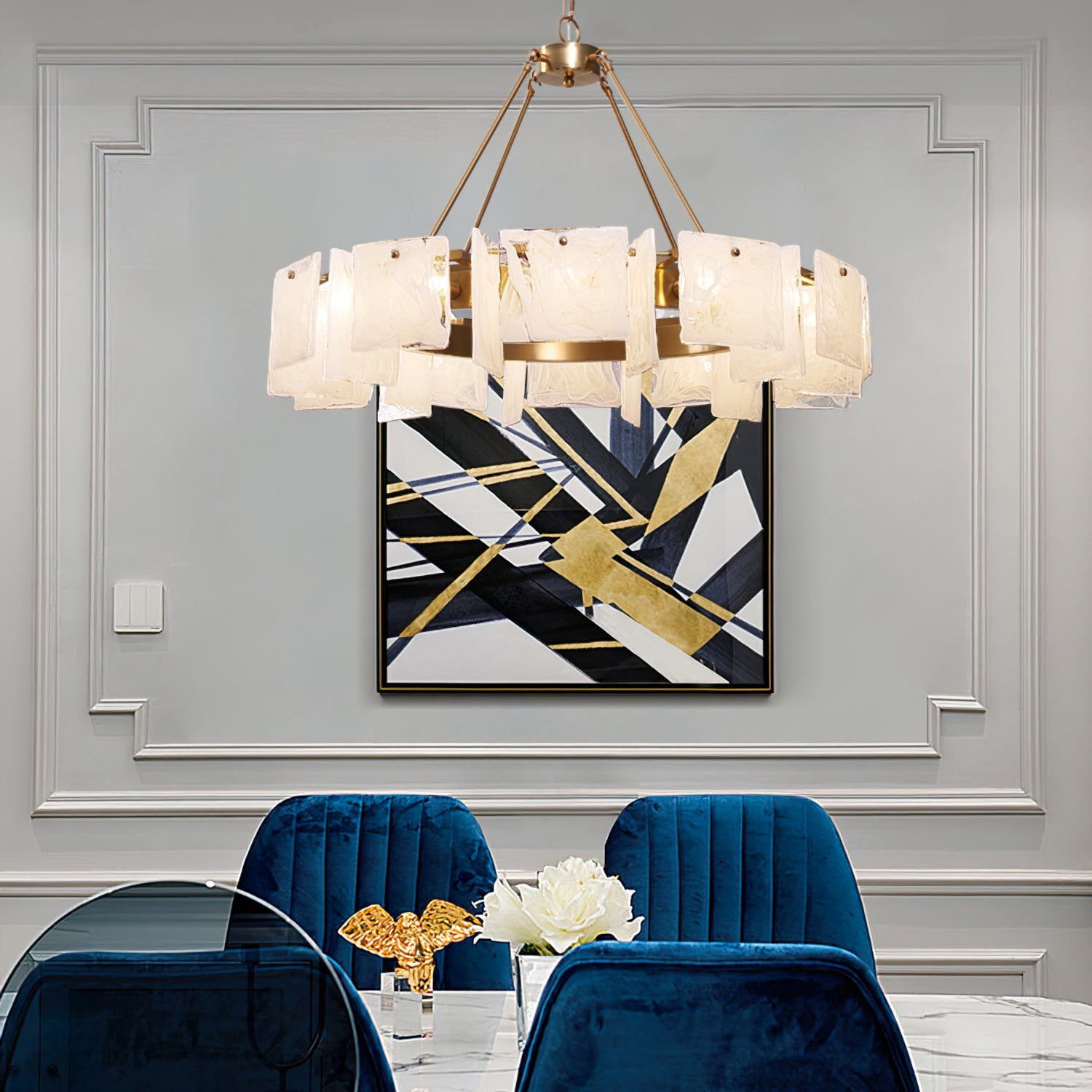 FENWICK CRYSTAL DRUM LIGHTING FIXTURE