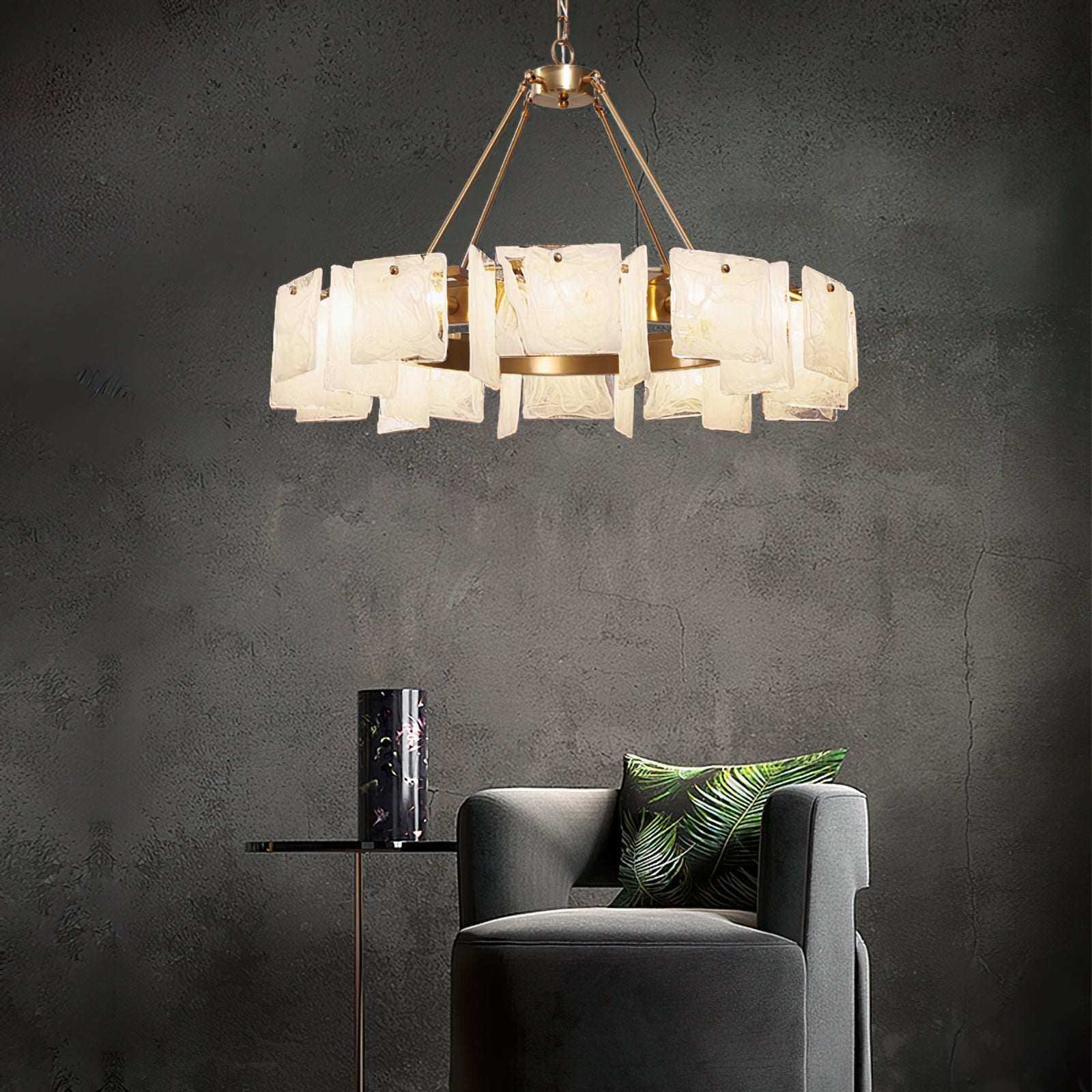 FENWICK CRYSTAL DRUM LIGHTING FIXTURE