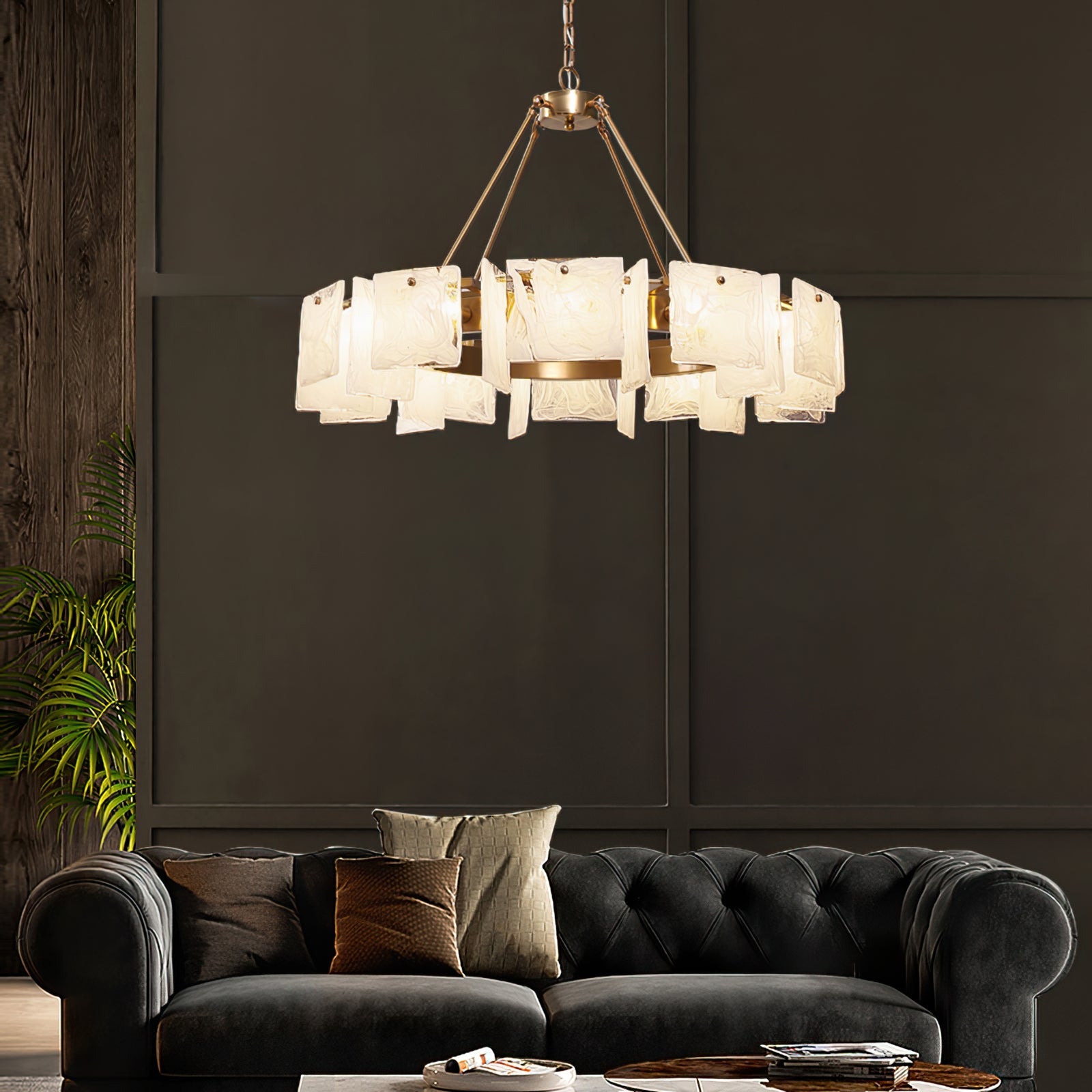 FENWICK CRYSTAL DRUM LIGHTING FIXTURE