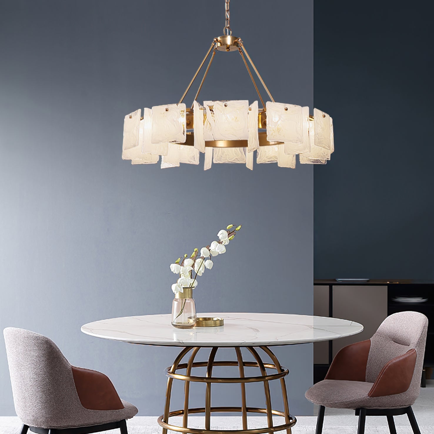 FENWICK CRYSTAL DRUM LIGHTING FIXTURE