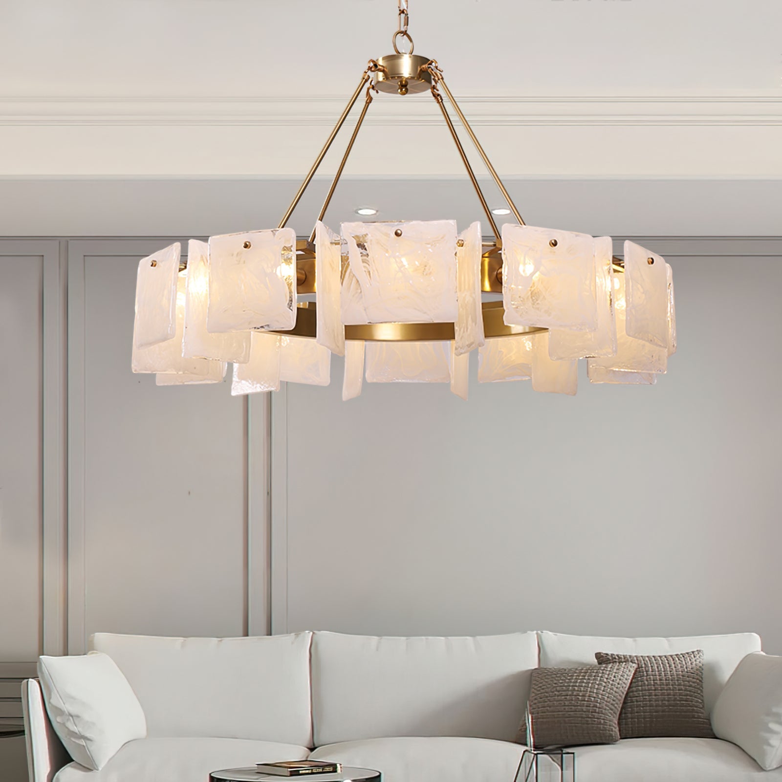 FENWICK CRYSTAL DRUM LIGHTING FIXTURE
