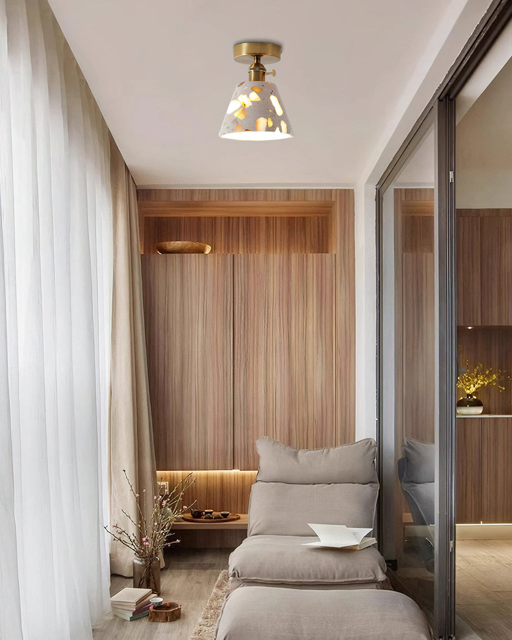 THORNBURY RUSTIC WOODEN CEILING LANTERN