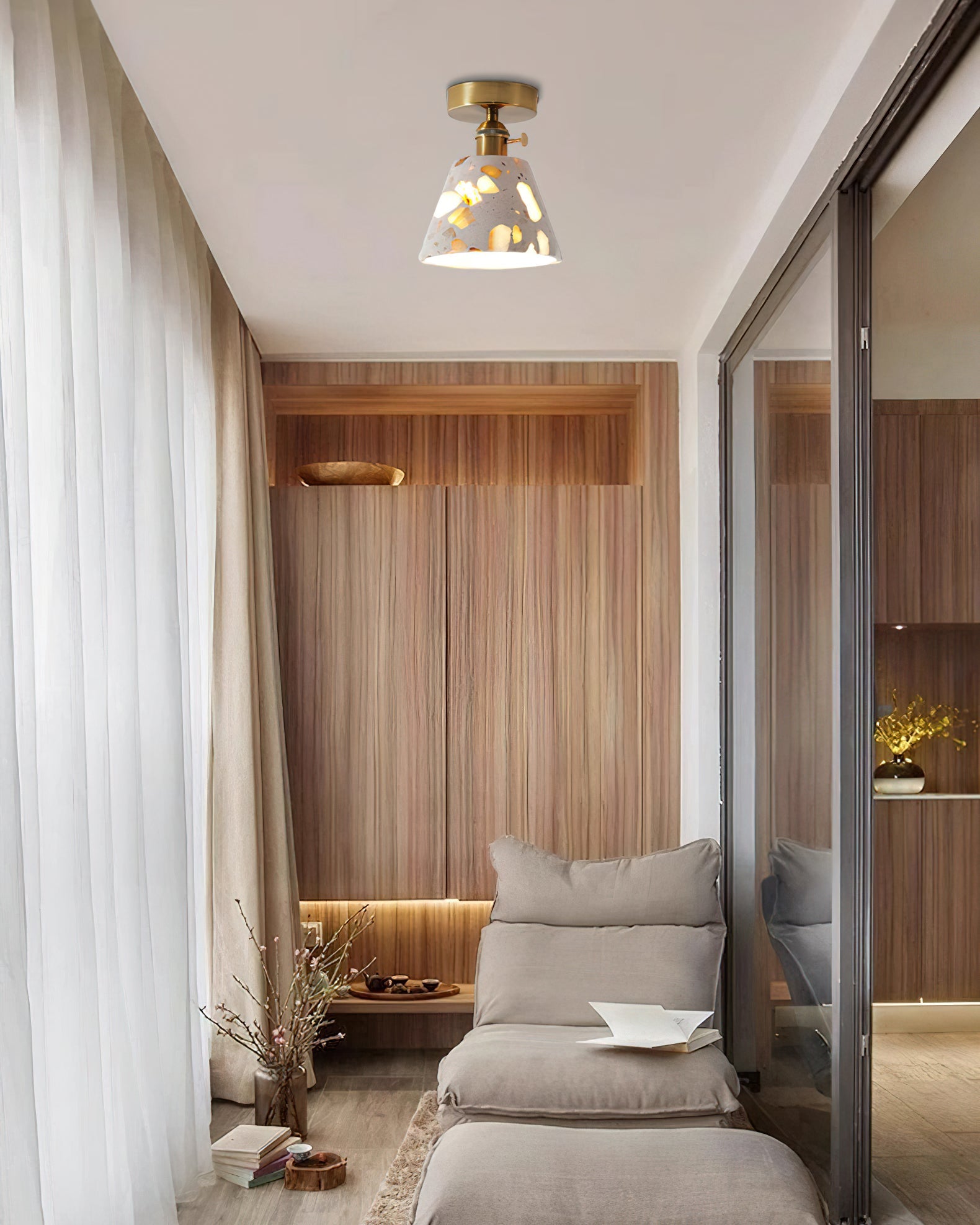 THORNBURY RUSTIC WOODEN CEILING LANTERN