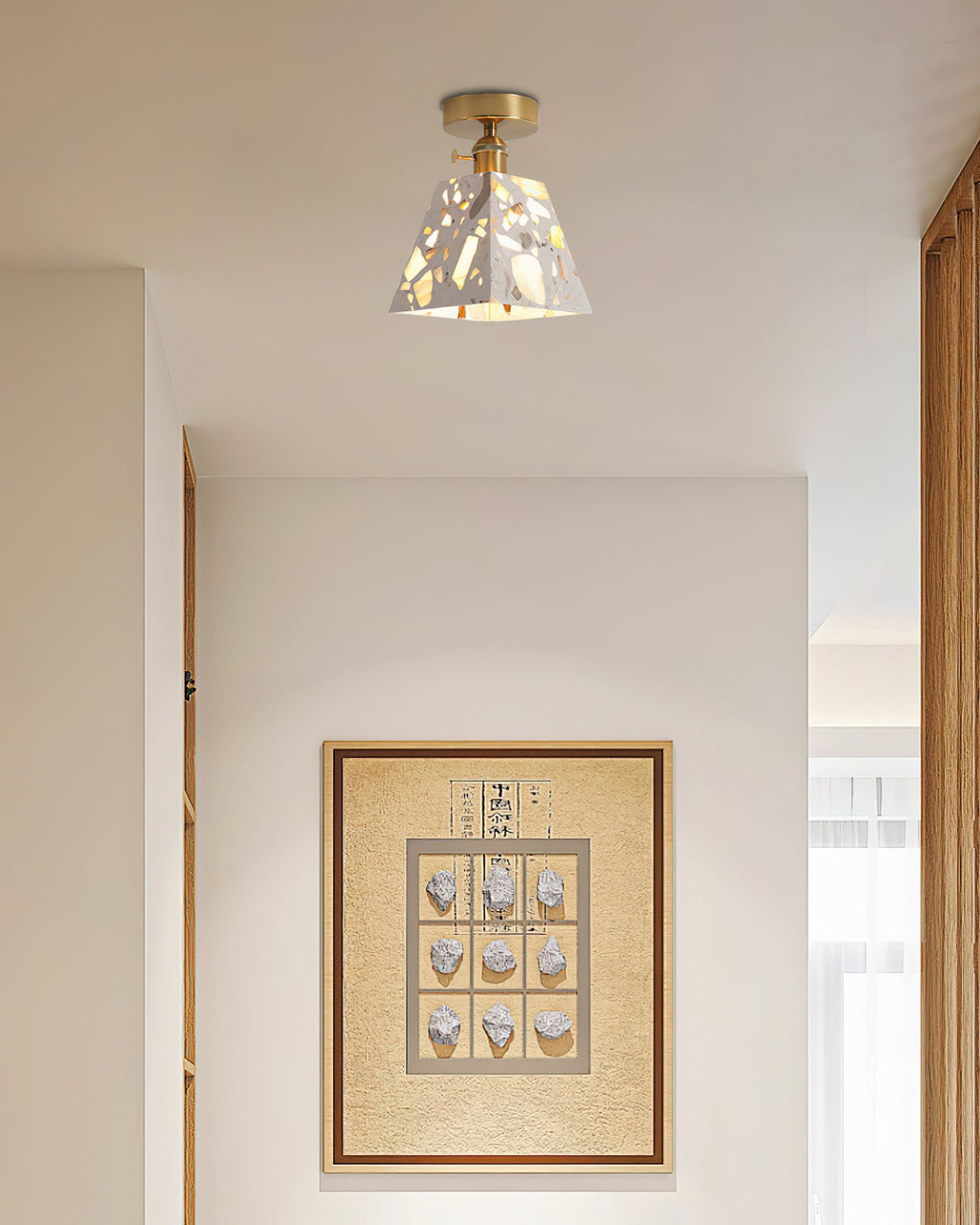 THORNBURY RUSTIC WOODEN CEILING LANTERN