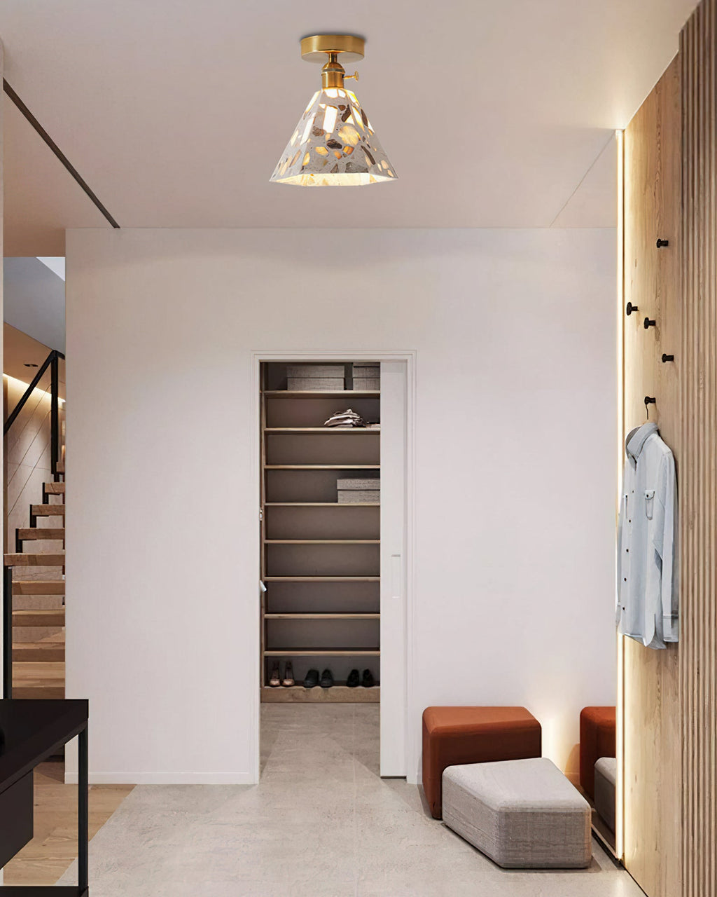 THORNBURY RUSTIC WOODEN CEILING LANTERN