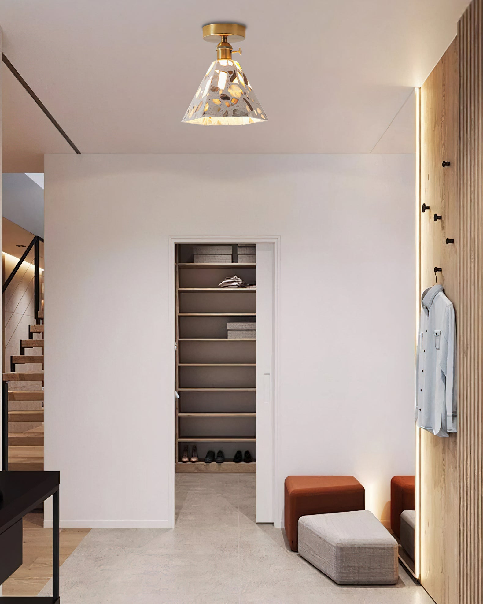 THORNBURY RUSTIC WOODEN CEILING LANTERN