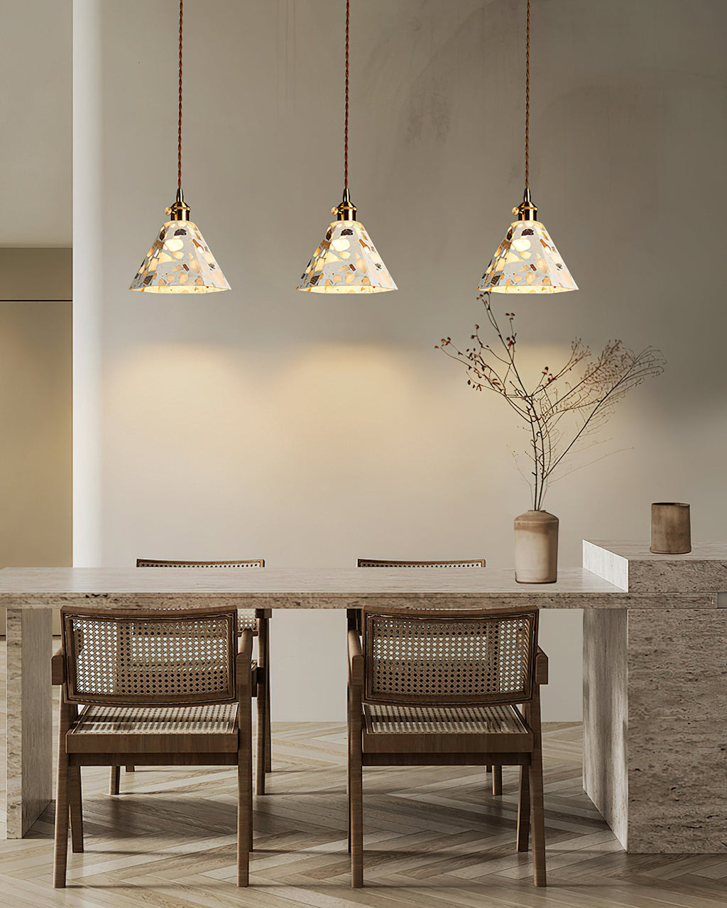 WINDSOR GLAZED CERAMIC HANGING LANTERN
