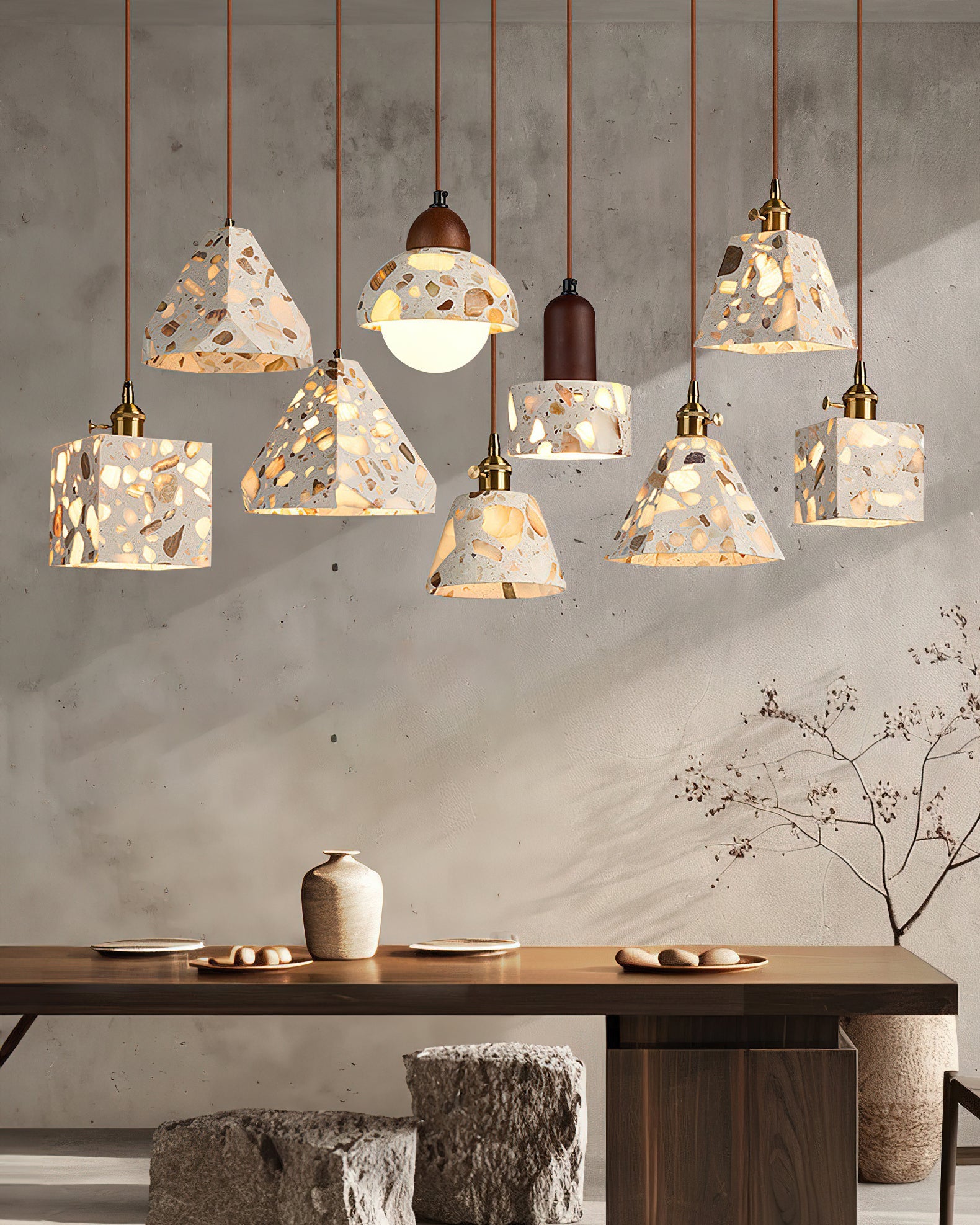WINDSOR GLAZED CERAMIC HANGING LANTERN