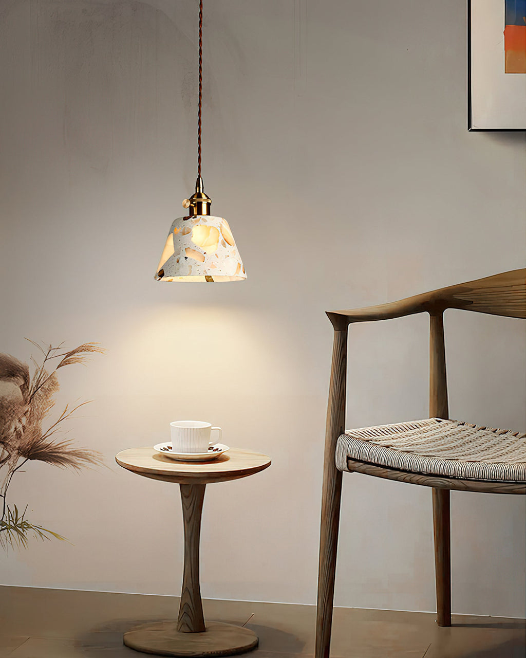 WINDSOR GLAZED CERAMIC HANGING LANTERN