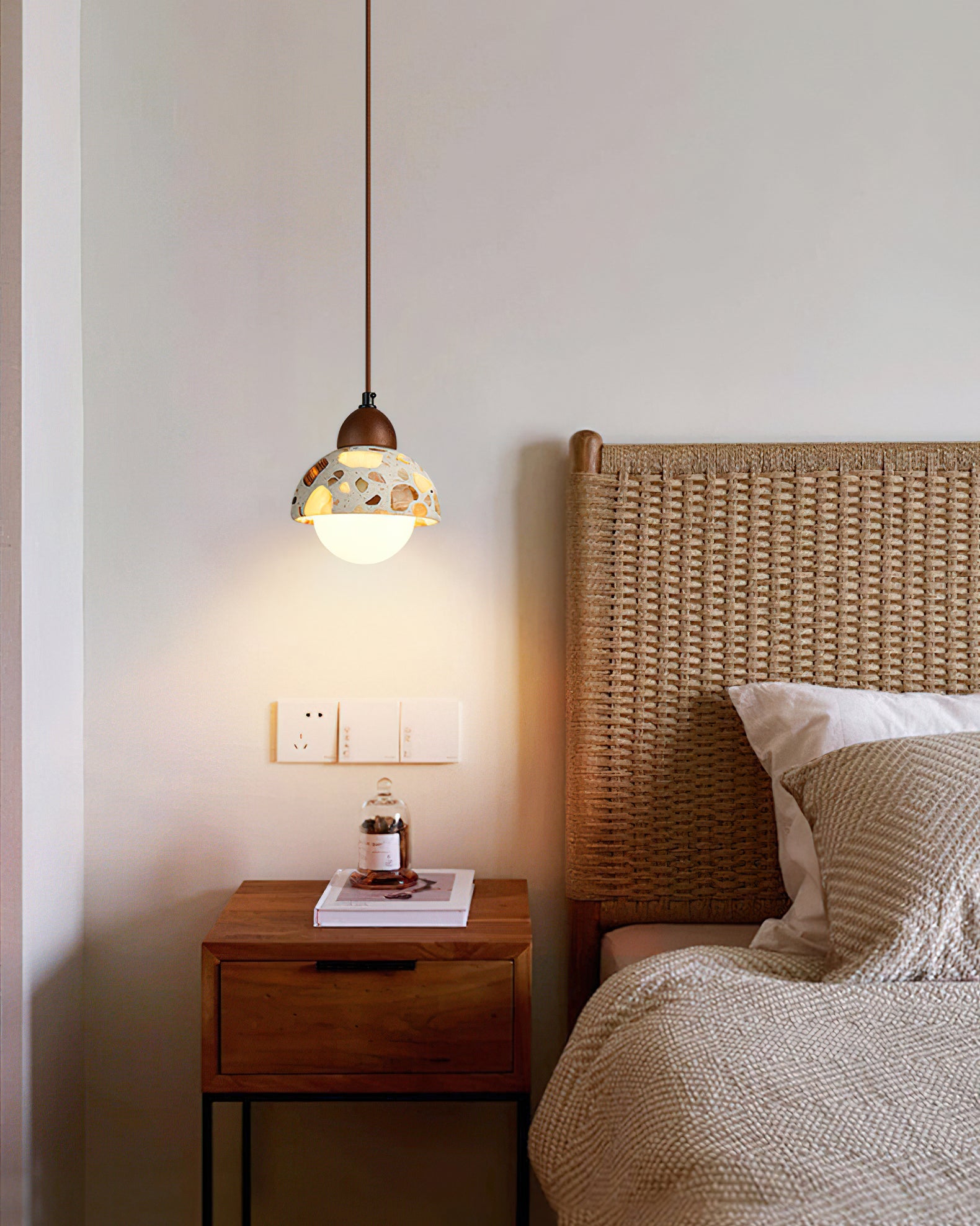 WINDSOR GLAZED CERAMIC HANGING LANTERN
