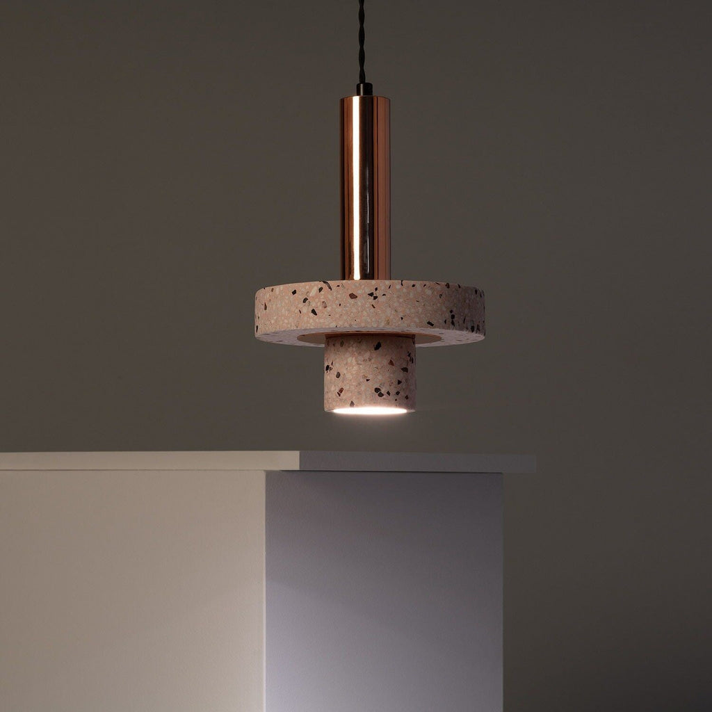 CAROLINE AMBER GLASS HANGING LANTERN