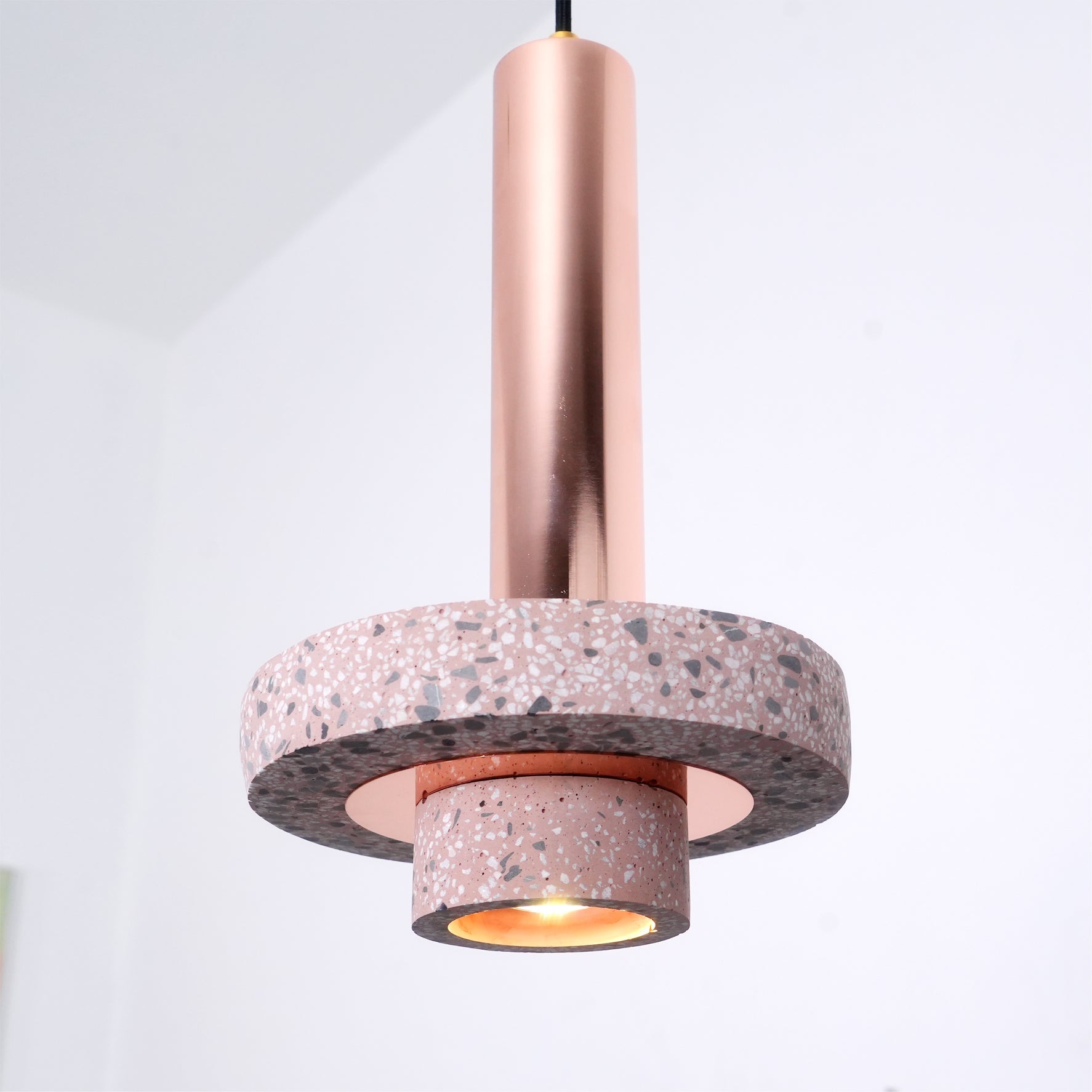 CAROLINE AMBER GLASS HANGING LANTERN
