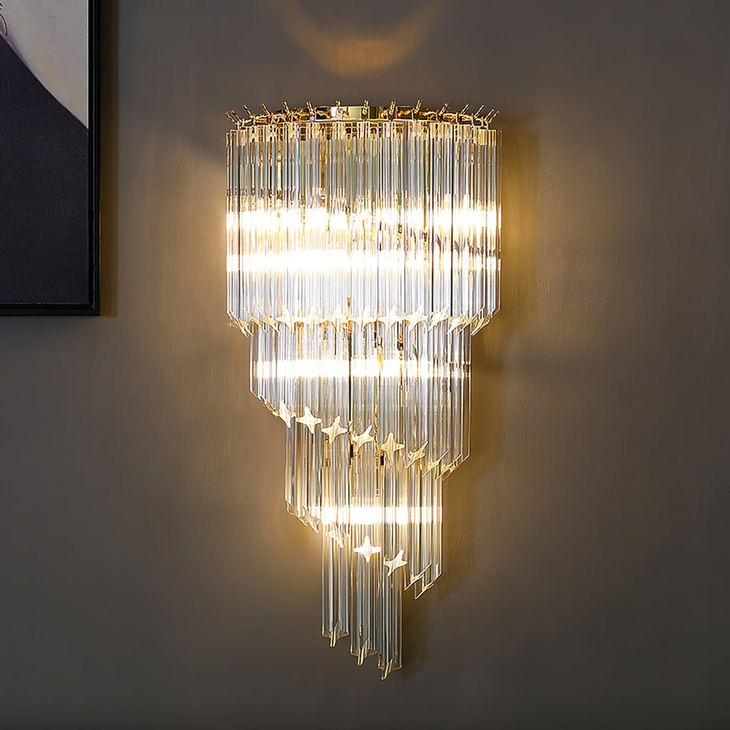 CHARLESTON WOVEN RATTAN WALL SCONCE