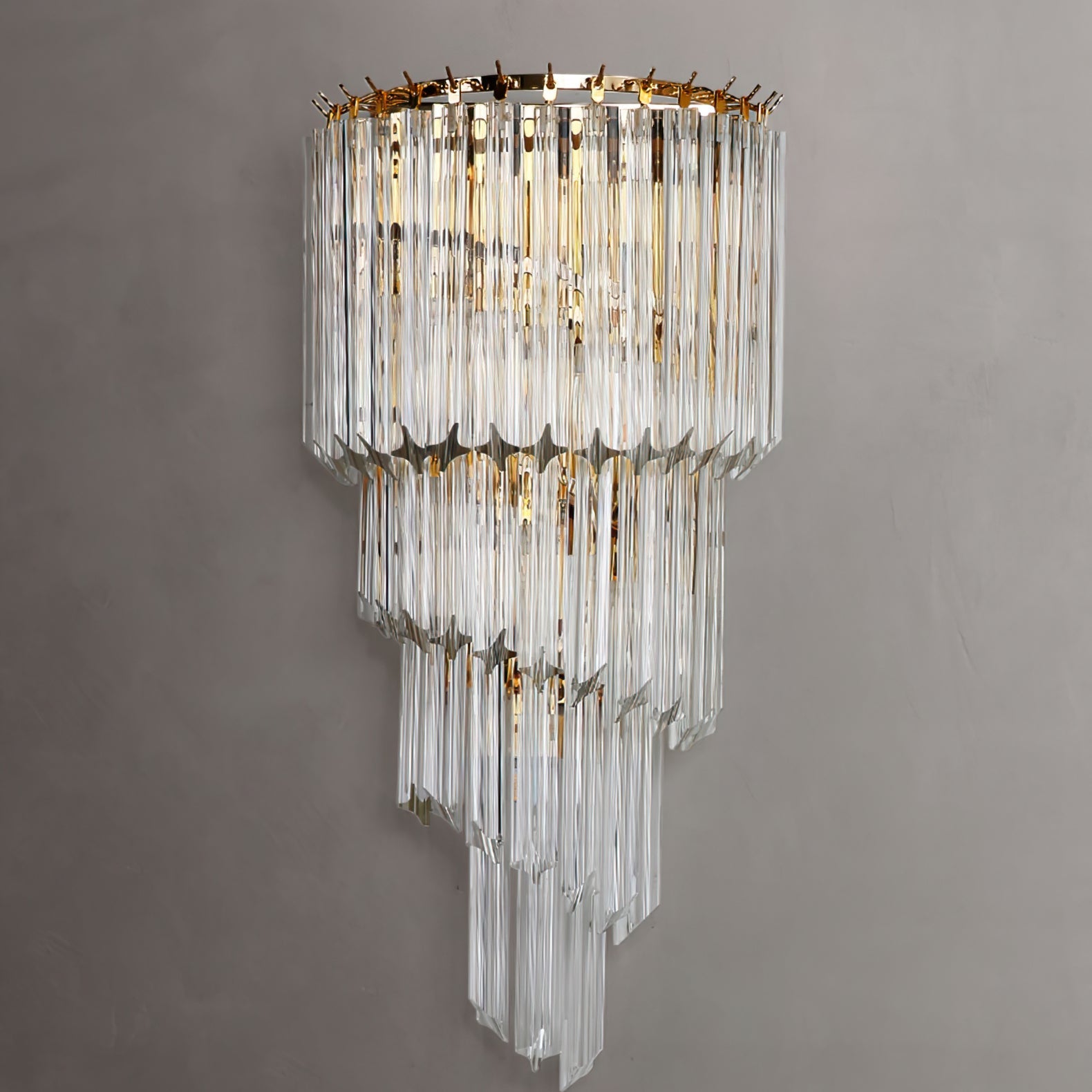 CHARLESTON WOVEN RATTAN WALL SCONCE