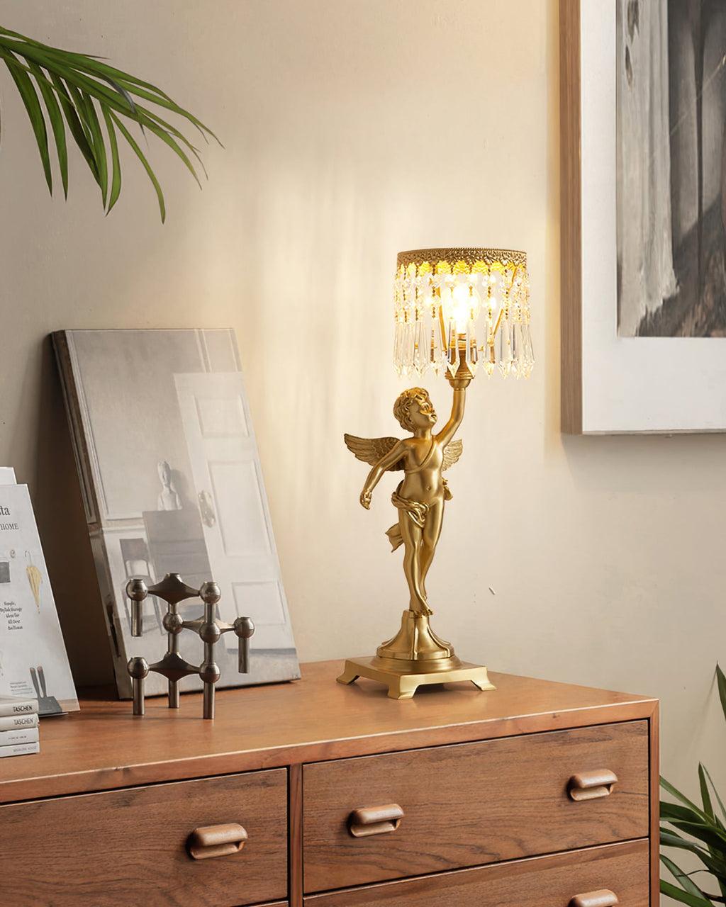 WINTERBOURNE CRYSTAL ORB TABLE LIGHT